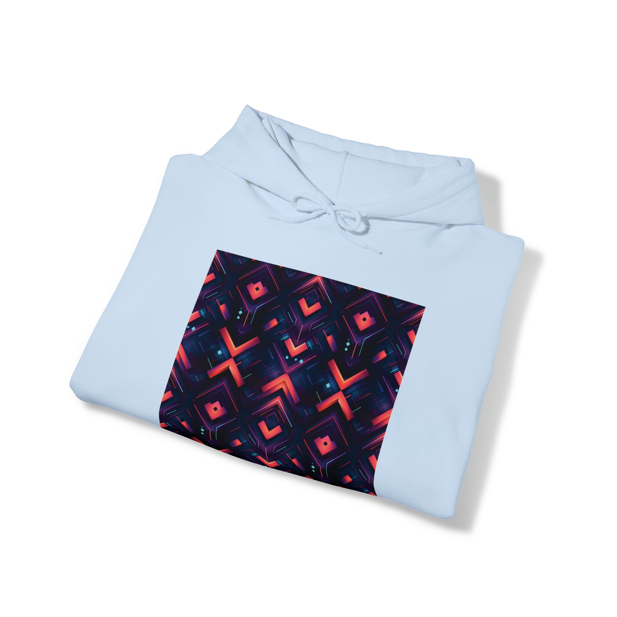 Unisex Heavy Blend™ Hooded Sweatshirt - Abstract Neon Designs 03