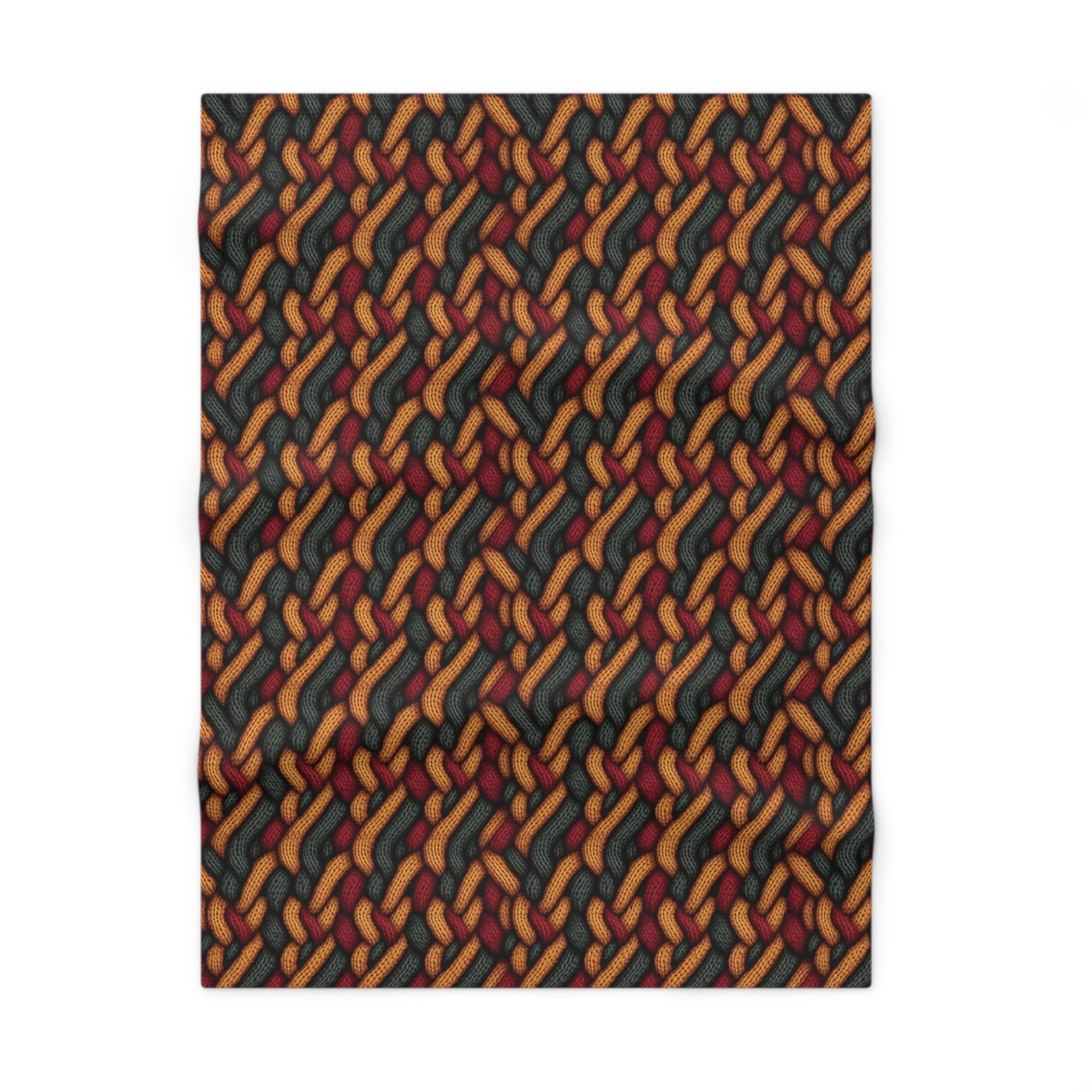 Soft Fleece Baby Blanket (AOP) - Seamless Knit Art 05