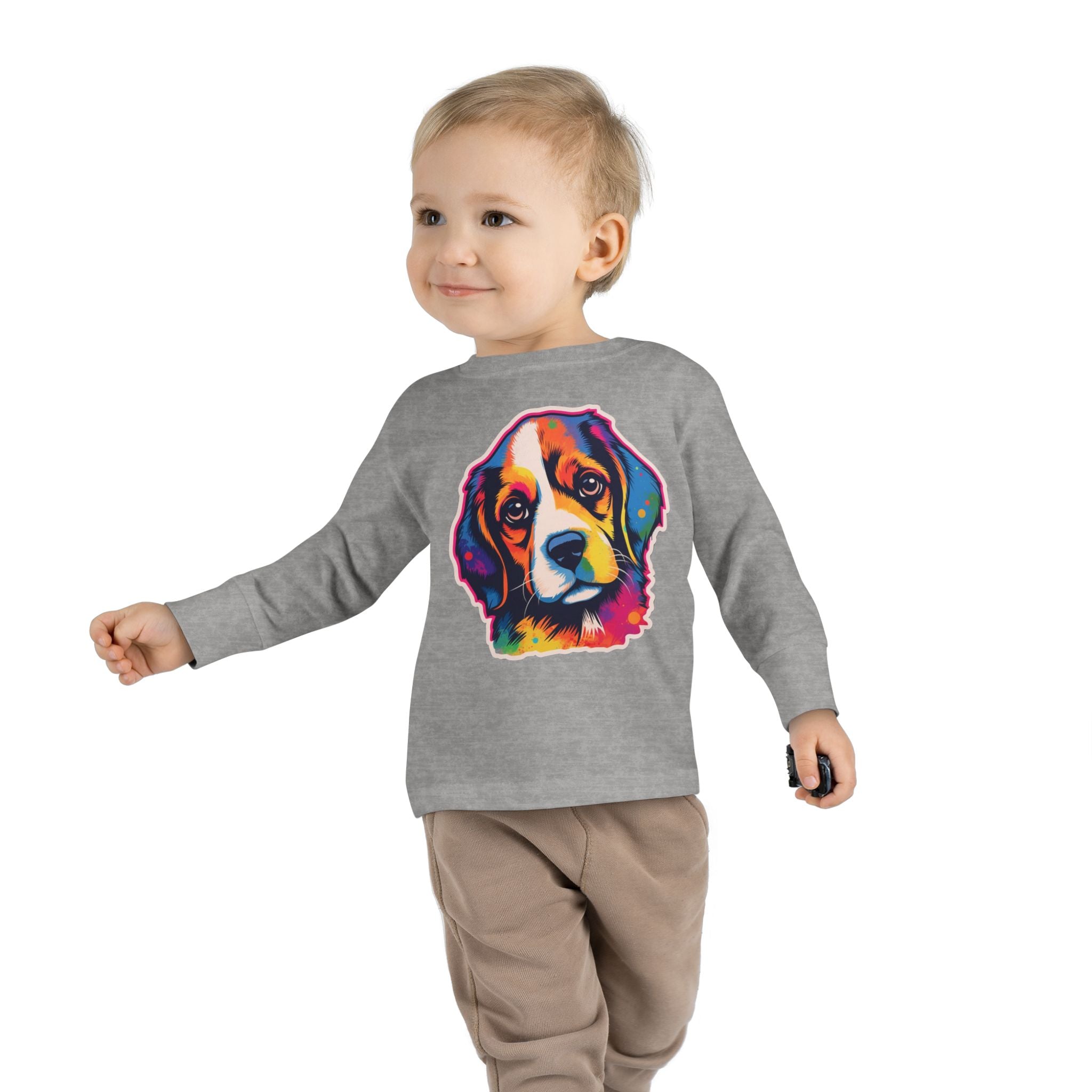 Toddler Long Sleeve Tee - Puppies 01