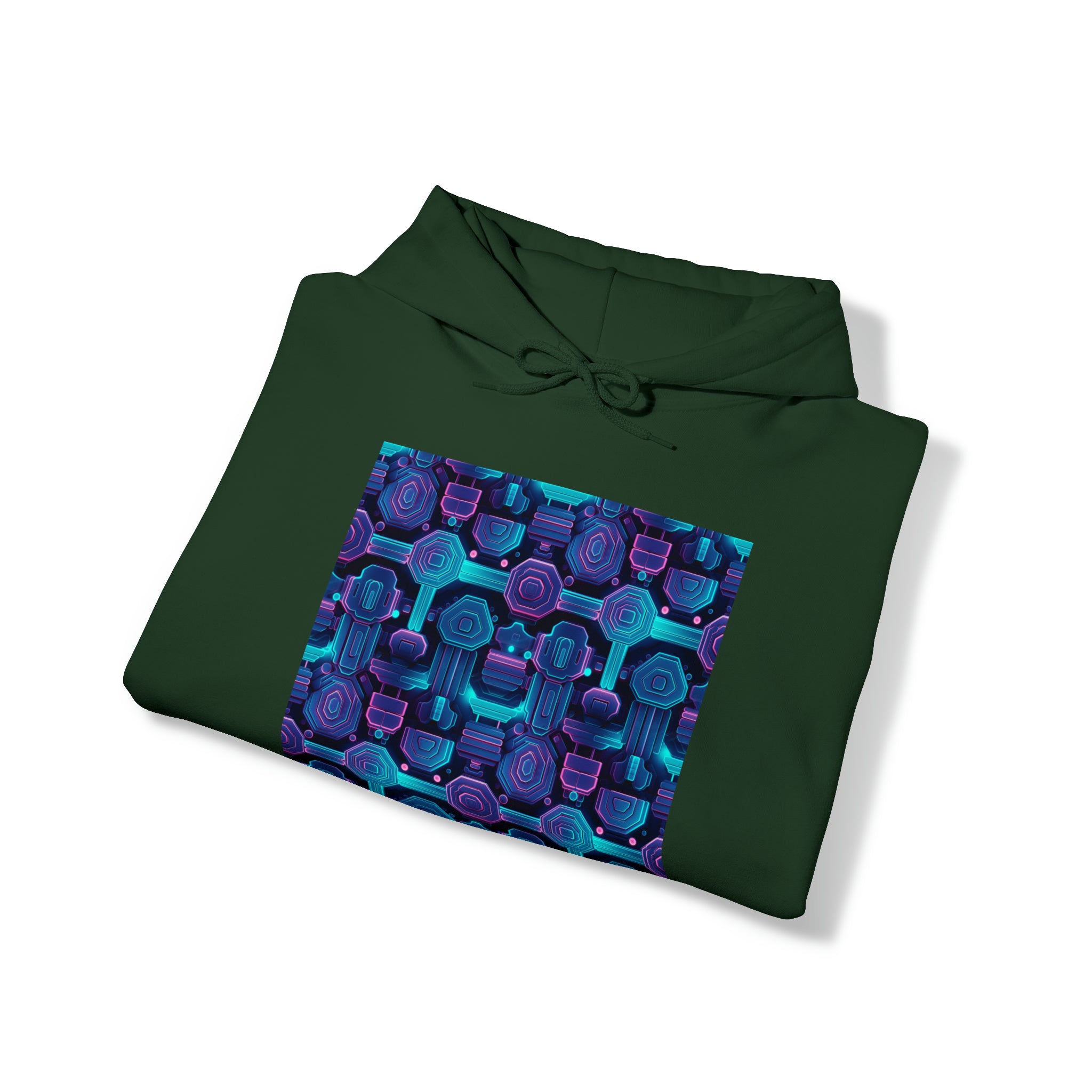 Unisex Heavy Blend™ Hooded Sweatshirt - Abstract Neon Designs 02