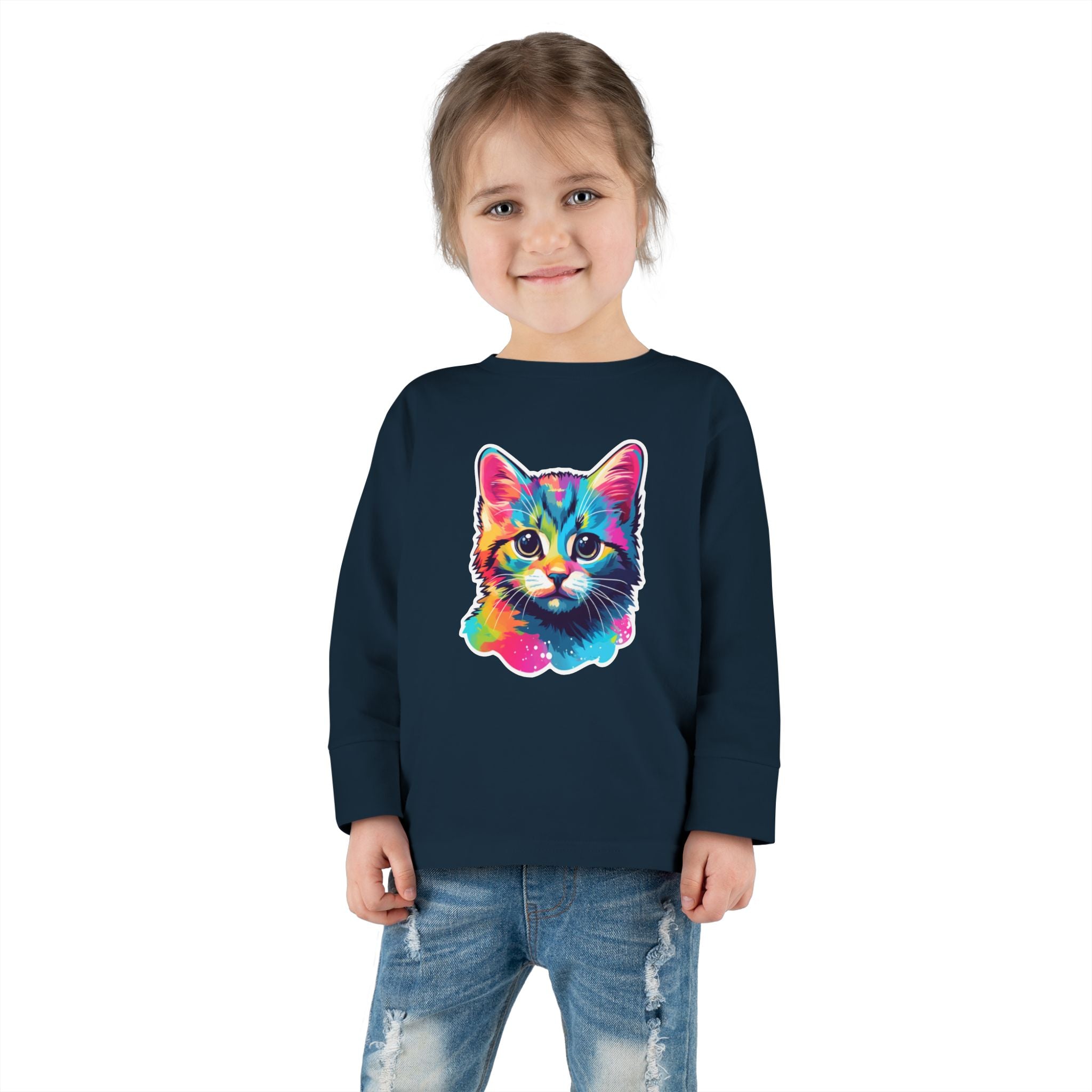 Toddler Long Sleeve Tee - Kittens 02