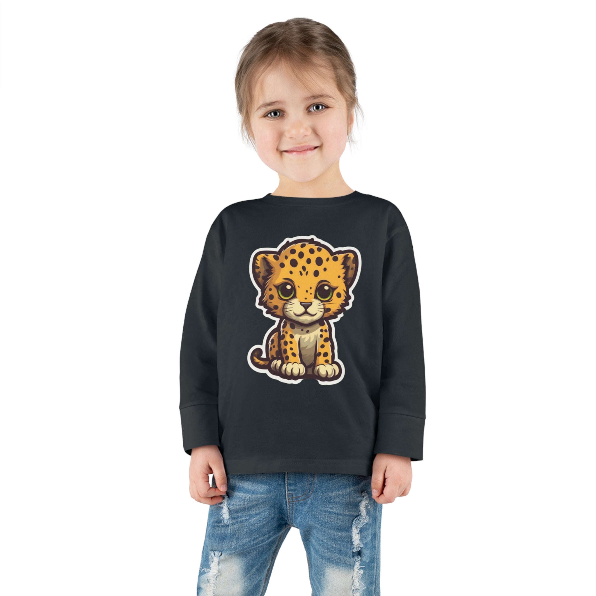 Toddler Long Sleeve Tee - Cheetah Cub