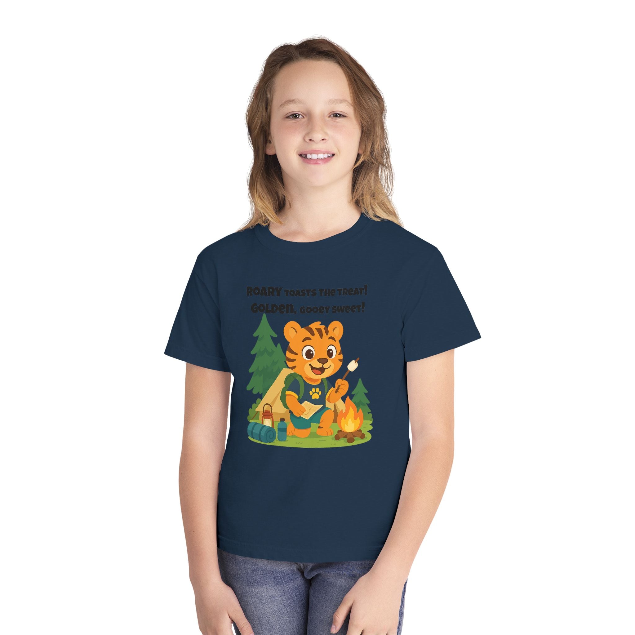 Youth Midweight Cotton Tee - Roary's Camping Adventures