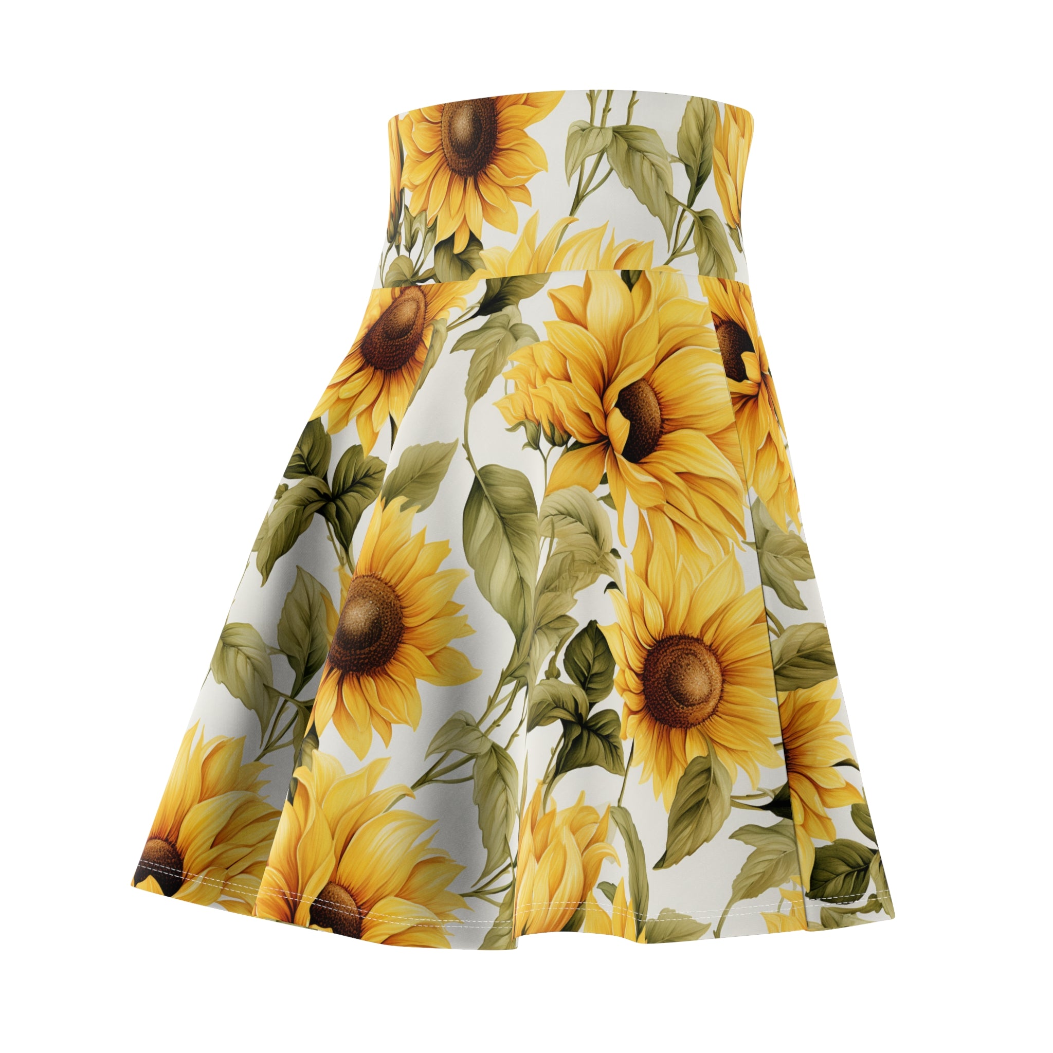 Women's Skater Skirt (AOP) - Seamless Watercolor Designs 05