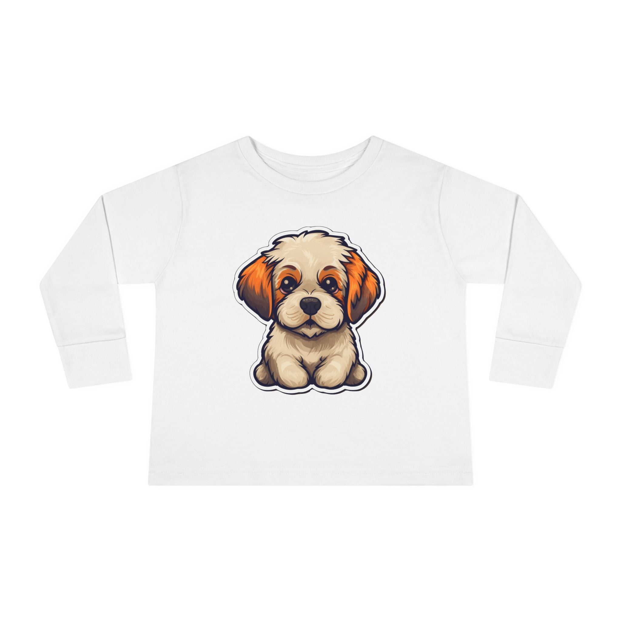 Toddler Long Sleeve Tee - Dog Puppy