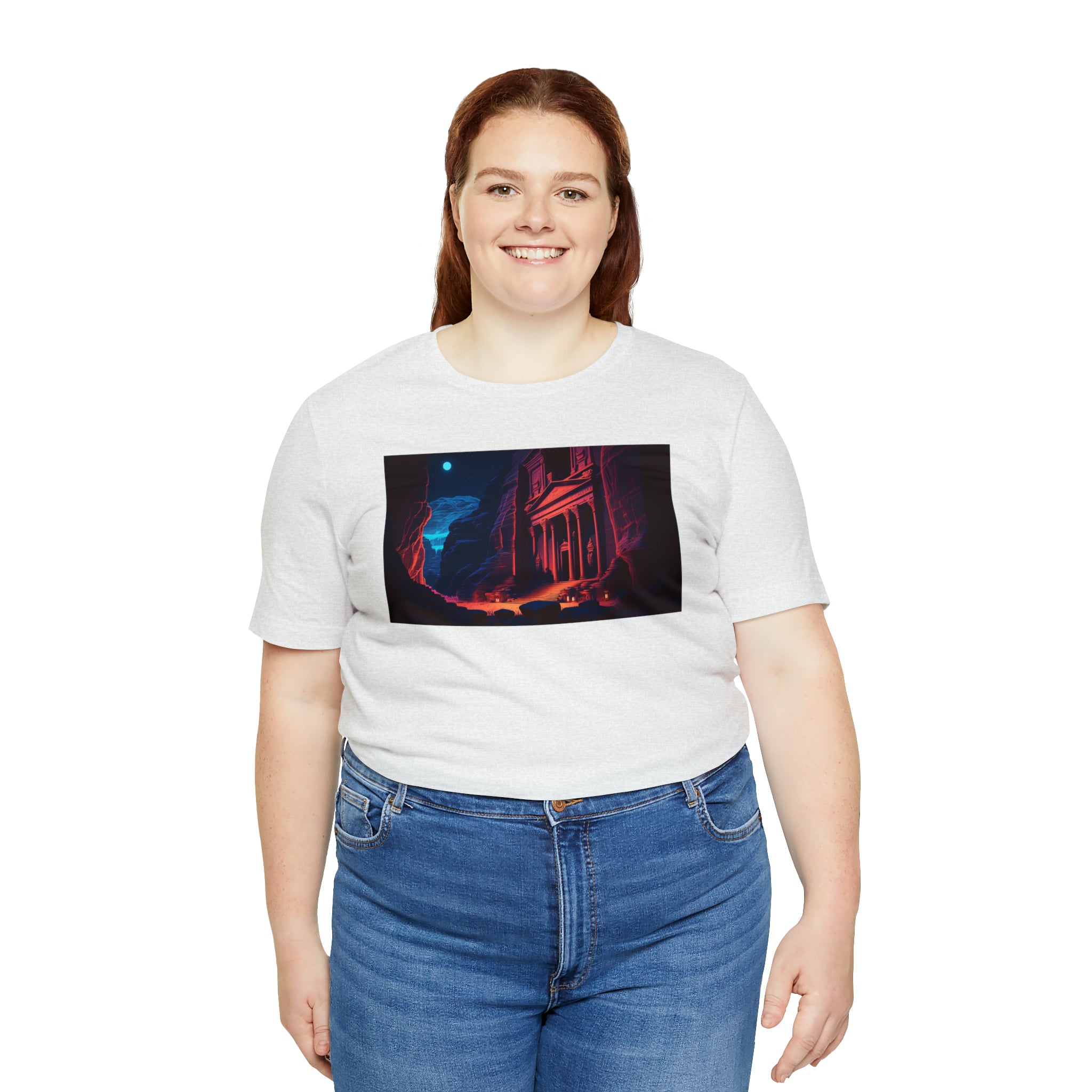 Unisex Jersey Short Sleeve Tee - Petra Caves, Jordan