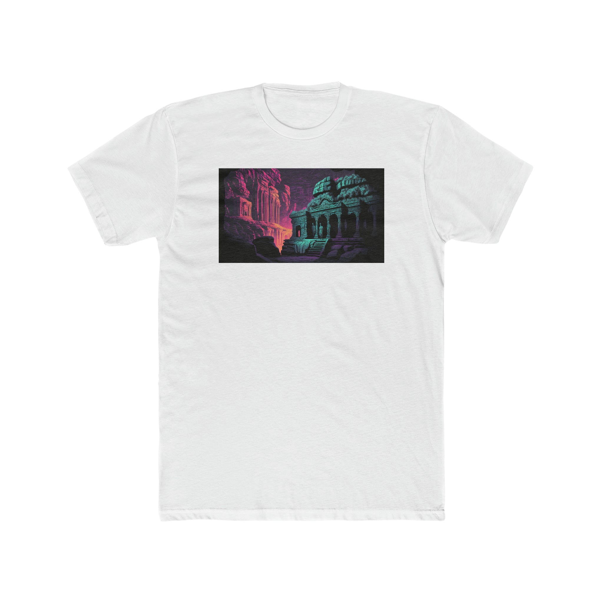 Men's Cotton Crew Tee - Fantasy Art - Ellora Caves