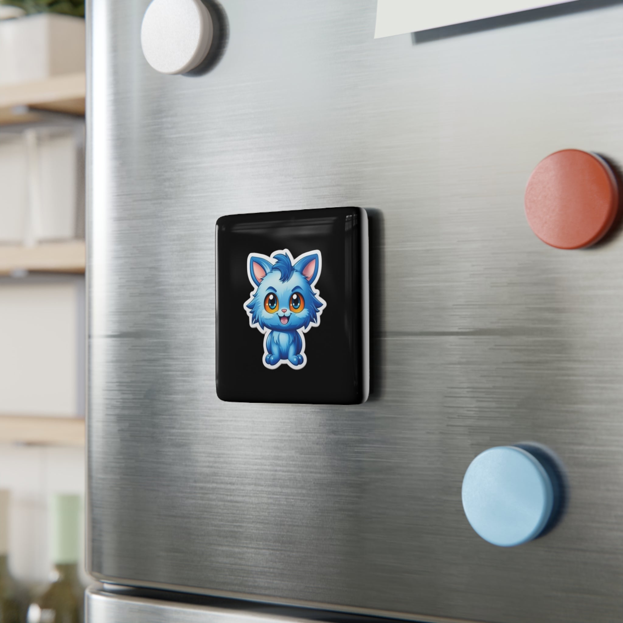 Porcelain Magnet, Square - Adorable Mascots 14