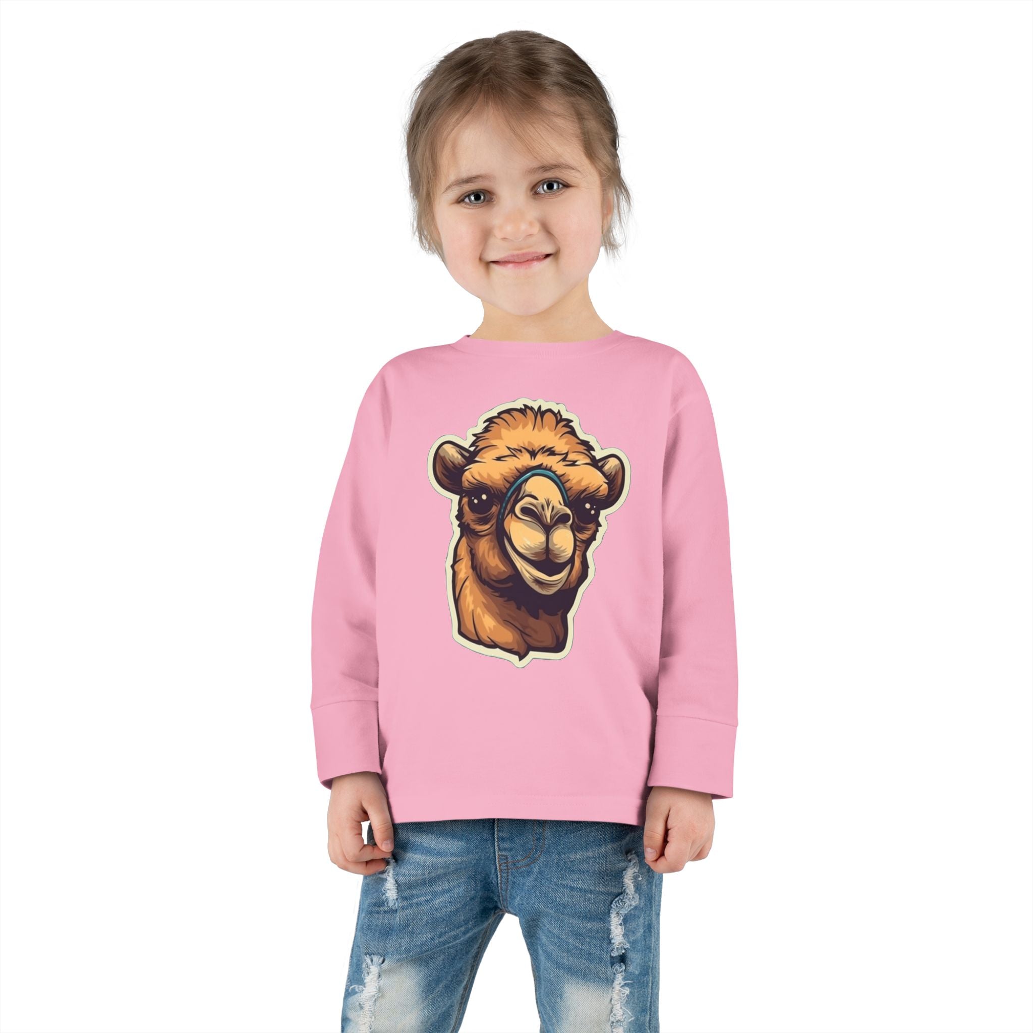 Toddler Long Sleeve Tee - Camel Calf