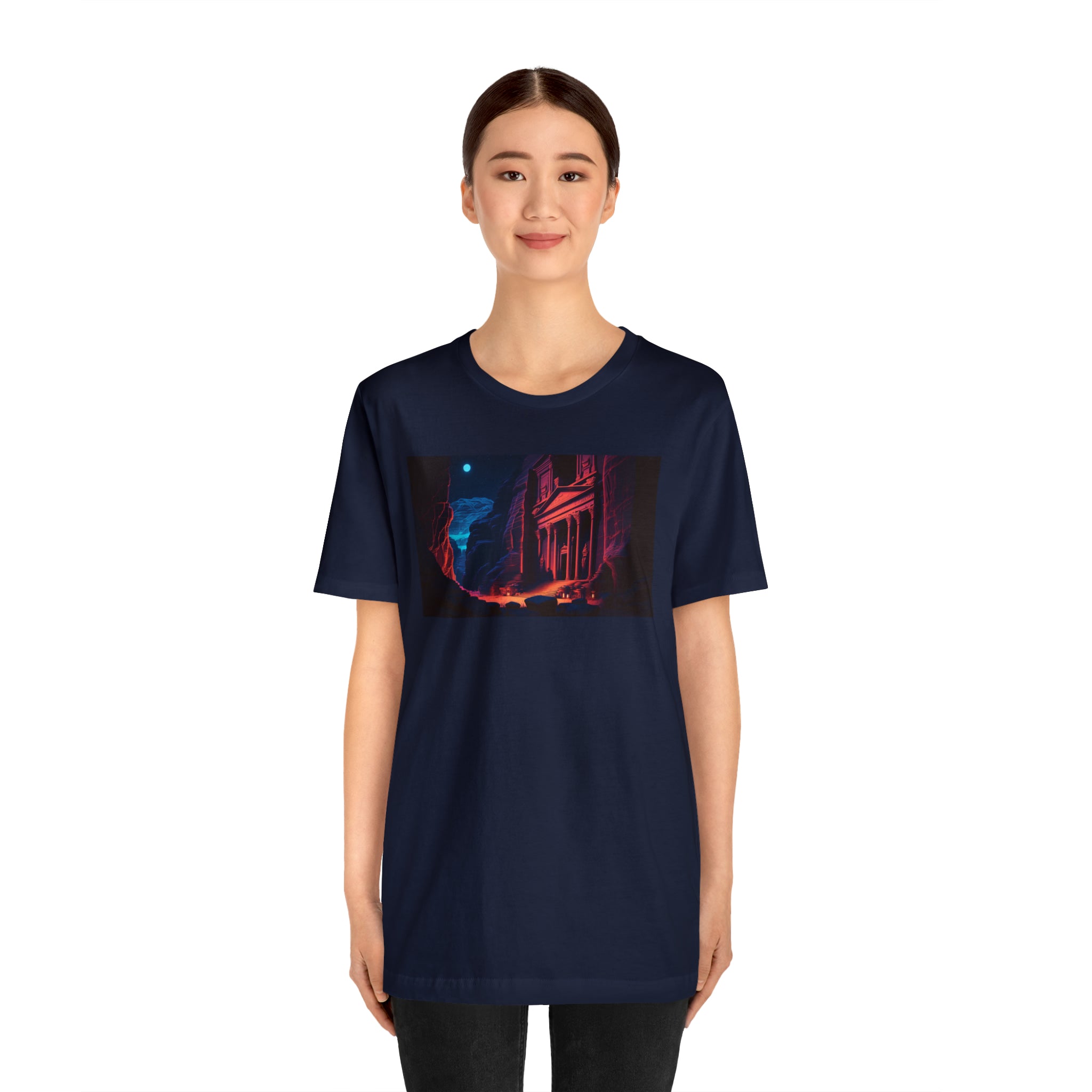 Unisex Jersey Short Sleeve Tee - Petra Caves, Jordan