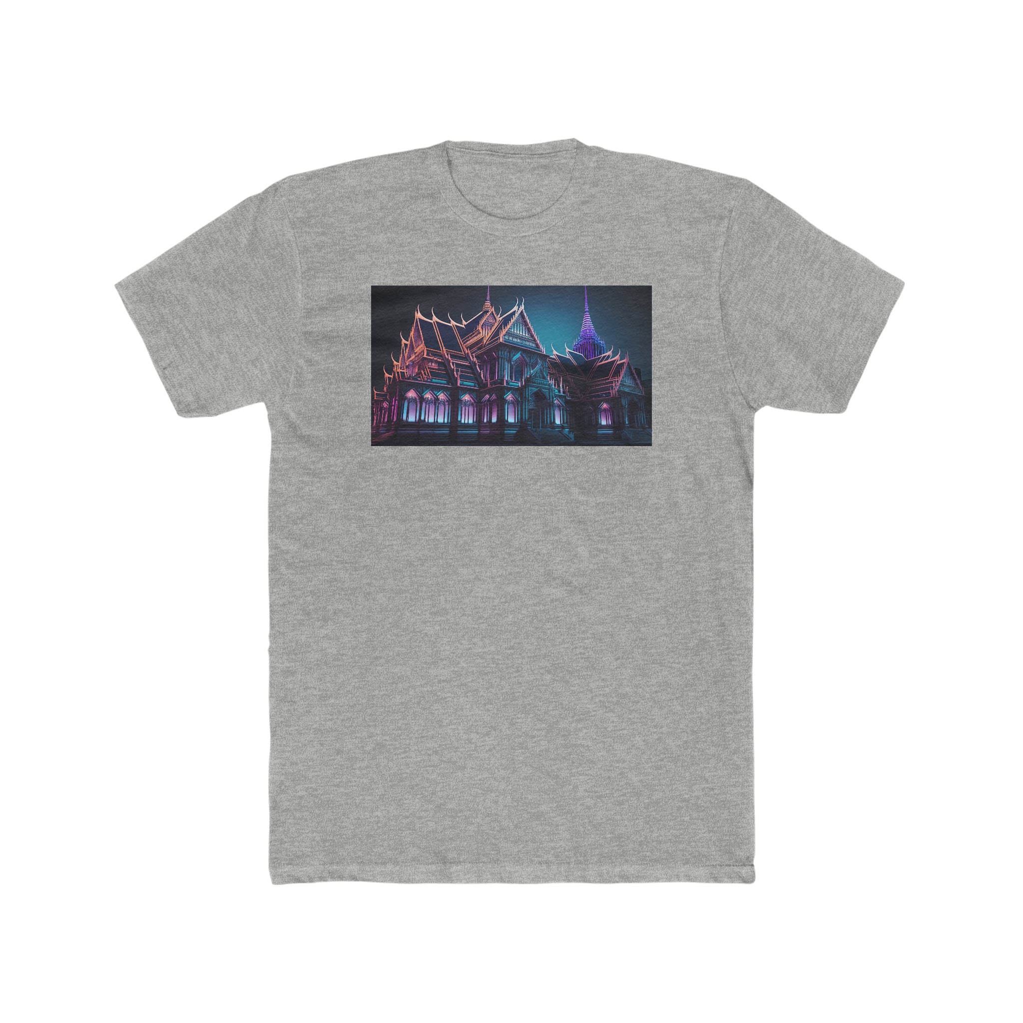 Men's Cotton Crew Tee - Fantasy Art - Bangkok Grand Palace