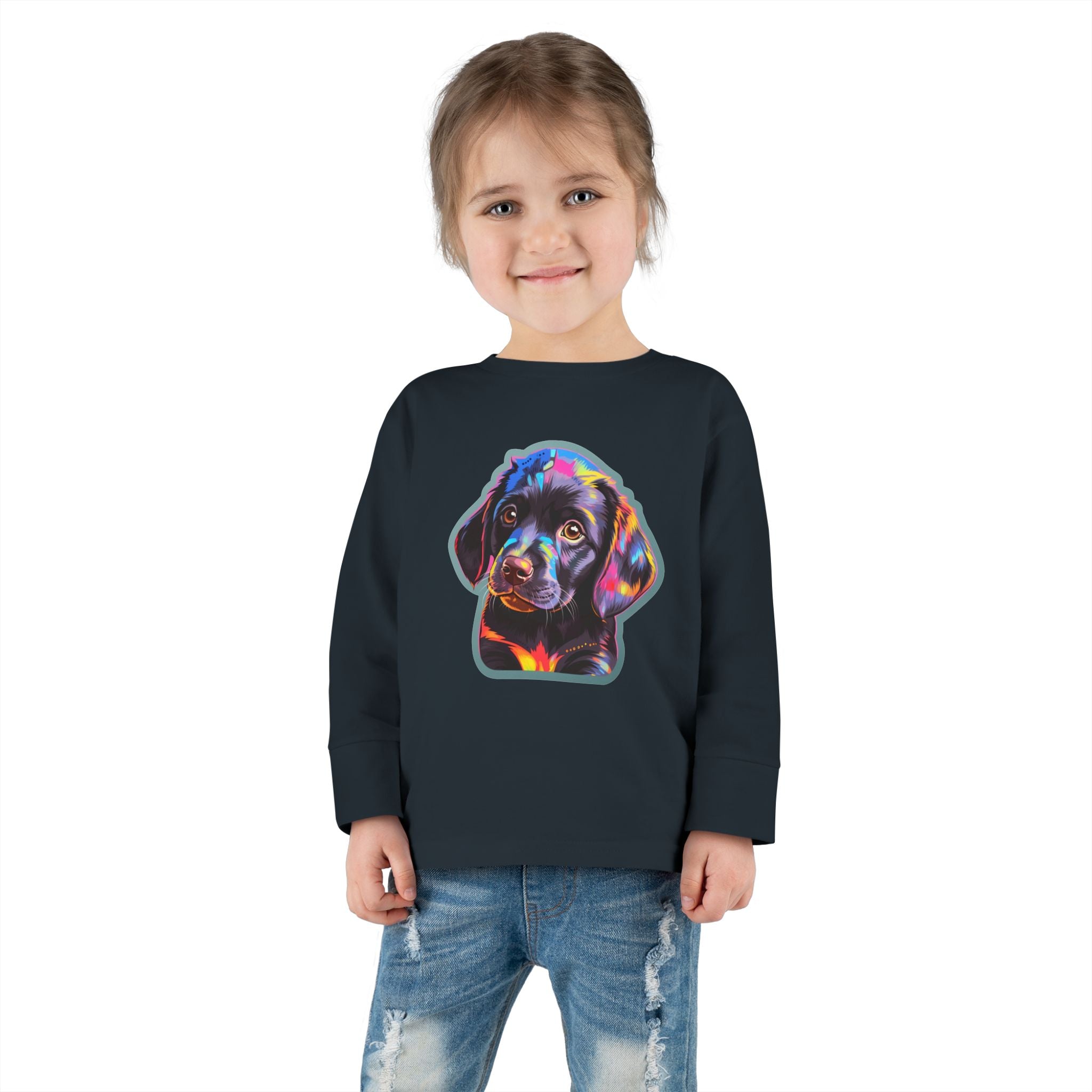 Toddler Long Sleeve Tee - Puppies 02