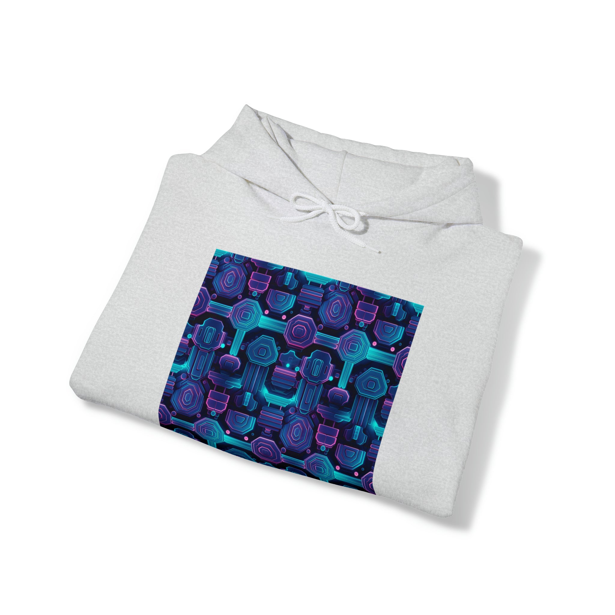 Unisex Heavy Blend™ Hooded Sweatshirt - Abstract Neon Designs 02
