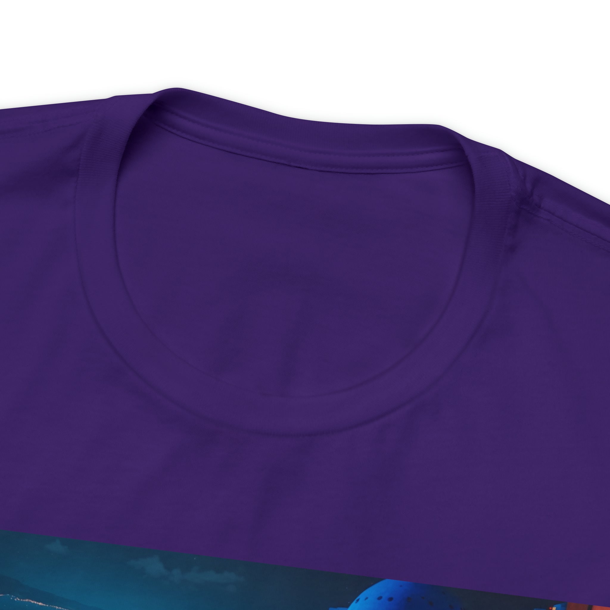Unisex Jersey Short Sleeve Tee - Oia Blue Domes, Greece