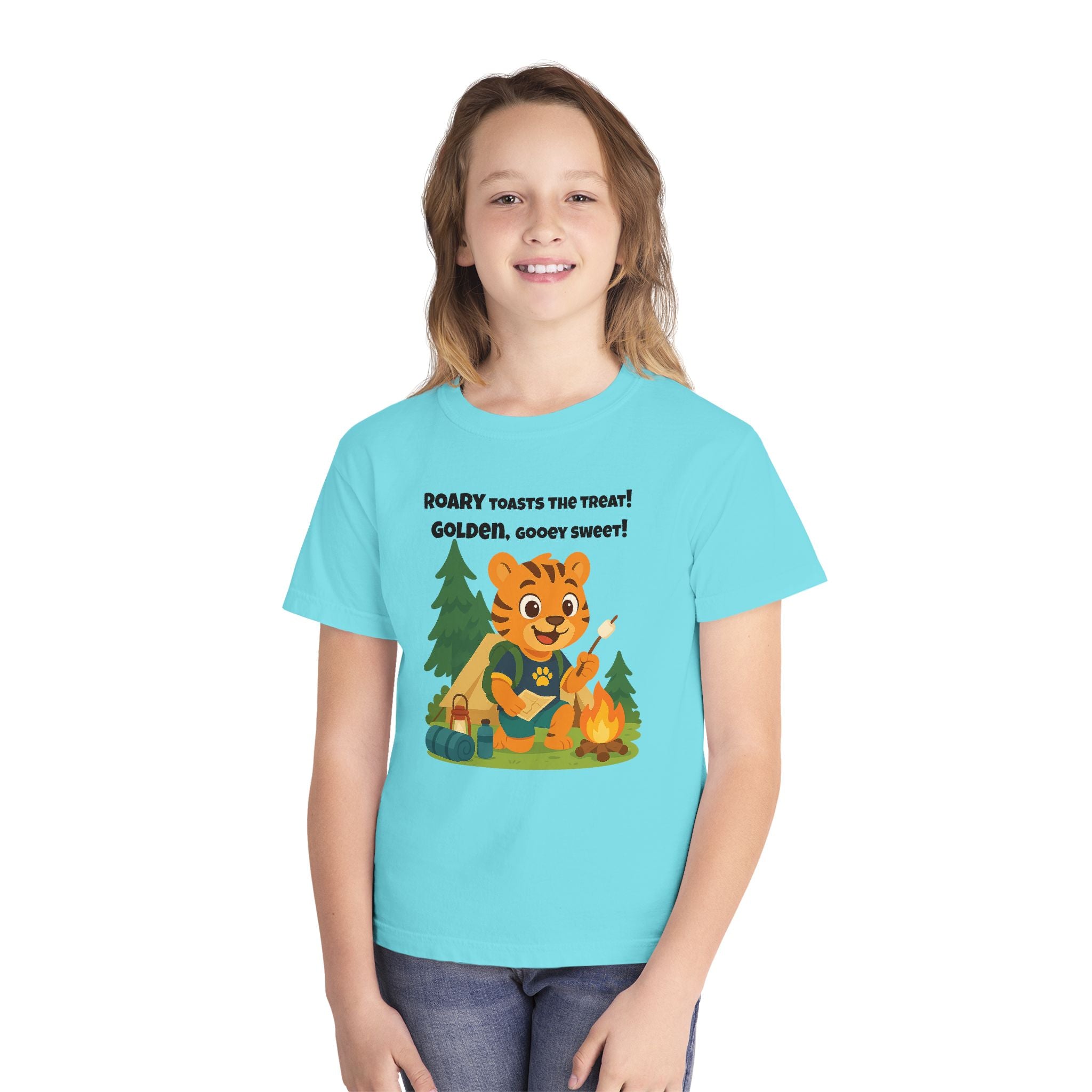 Youth Midweight Cotton Tee - Roary's Camping Adventures