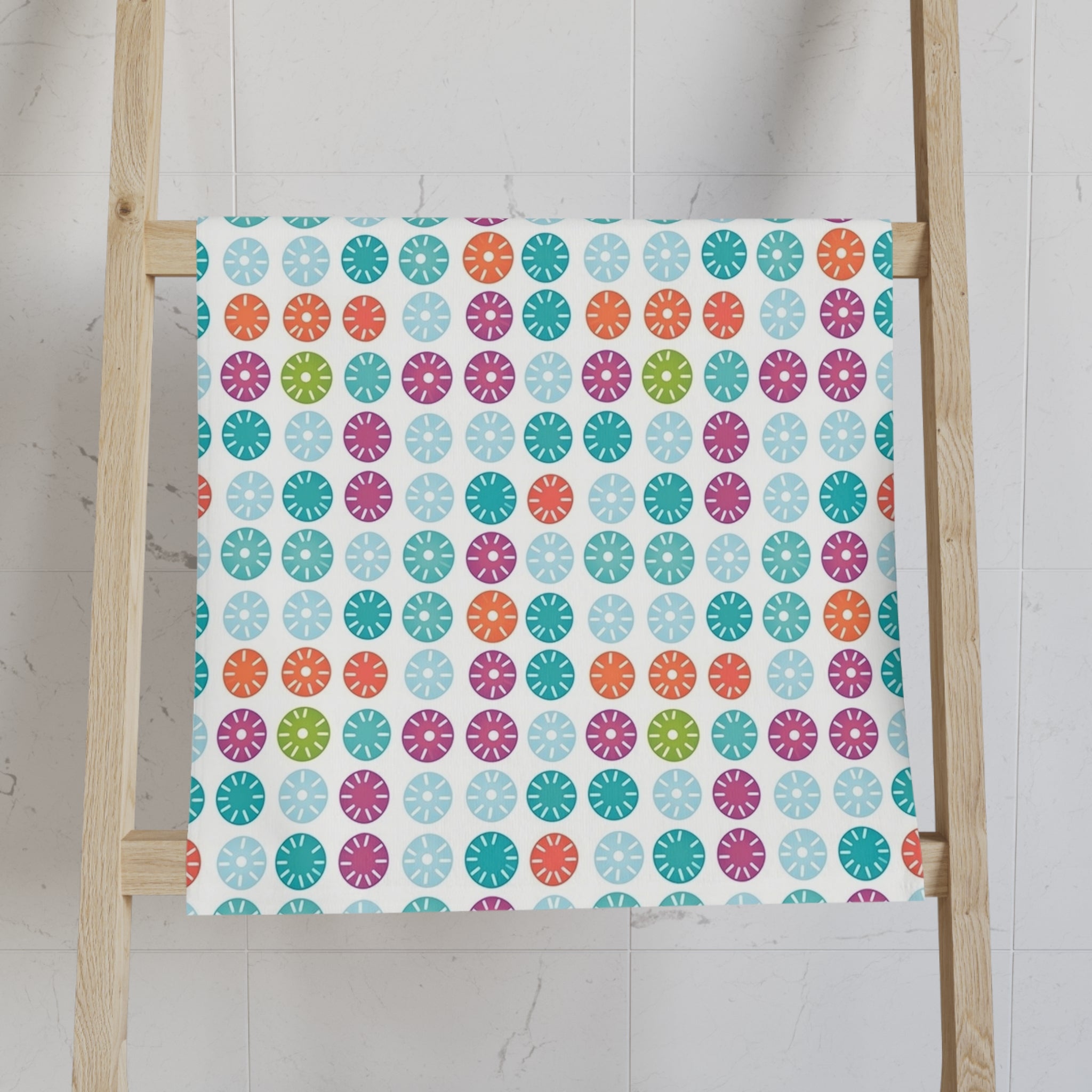 Hand Towel (AOP) - Seamless Minimalistic Pastel Designs 01