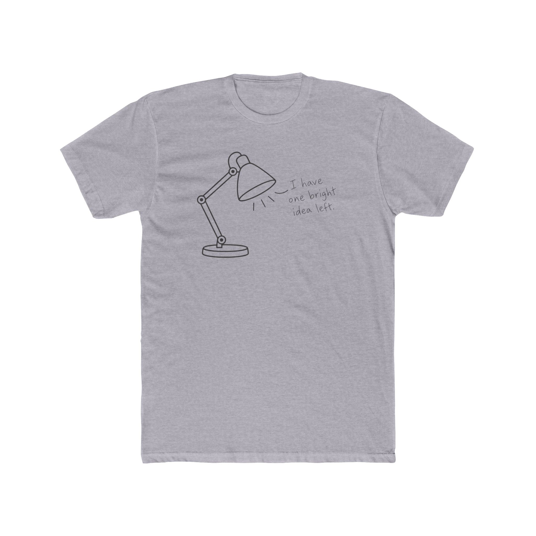 Men's Cotton Crew Tee - Objectively Speaking collection - Lamp, one last idea