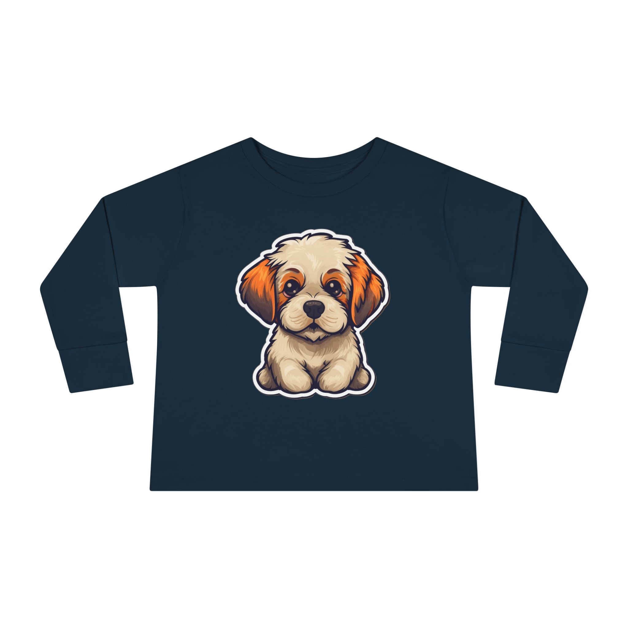 Toddler Long Sleeve Tee - Dog Puppy