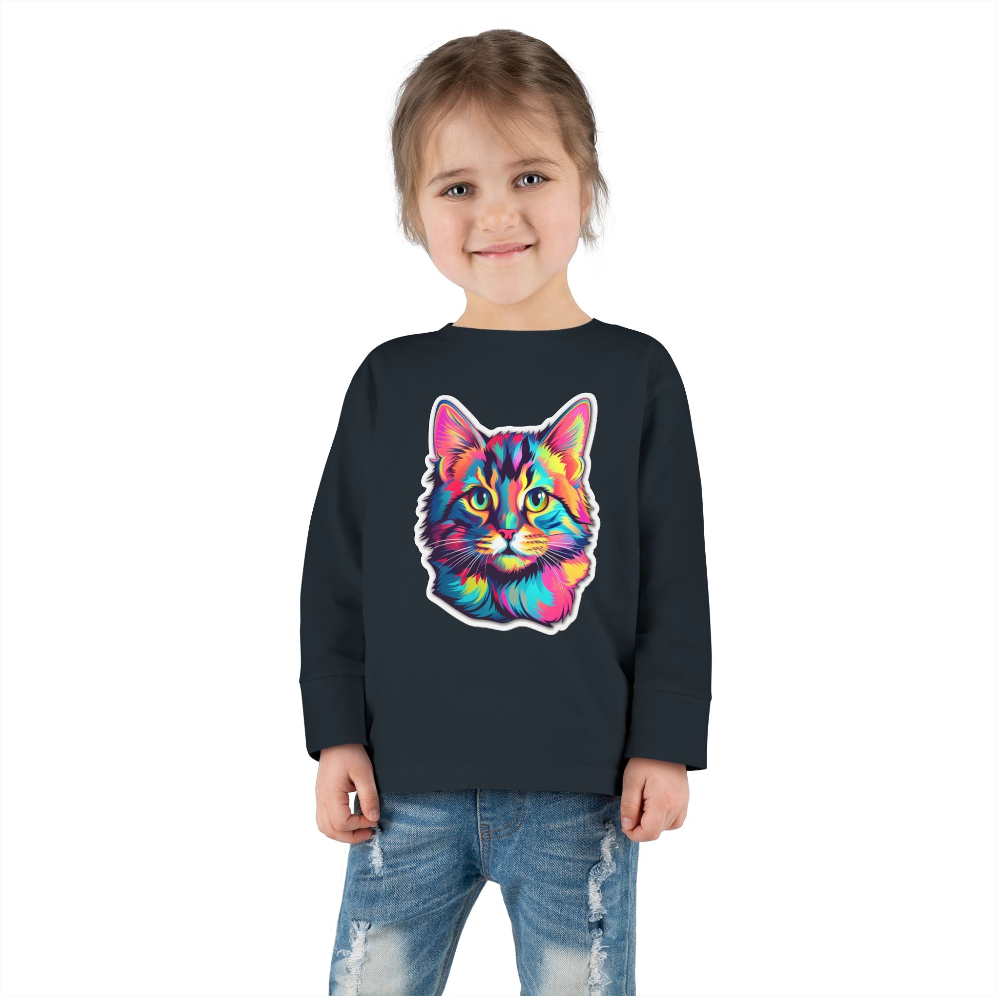 Toddler Long Sleeve Tee - Kittens 08
