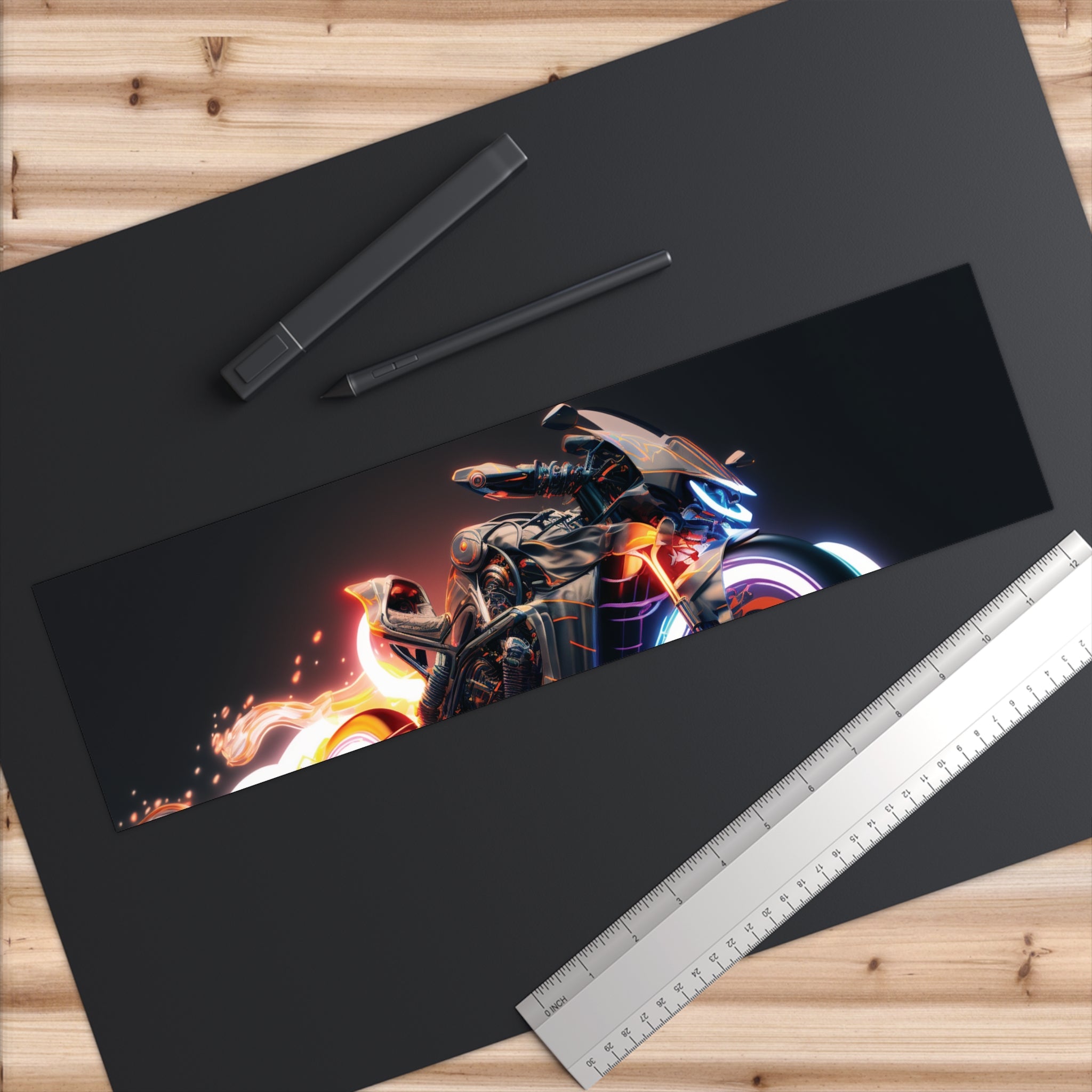 Bumper Stickers - Neon Motorcycle Design 08
