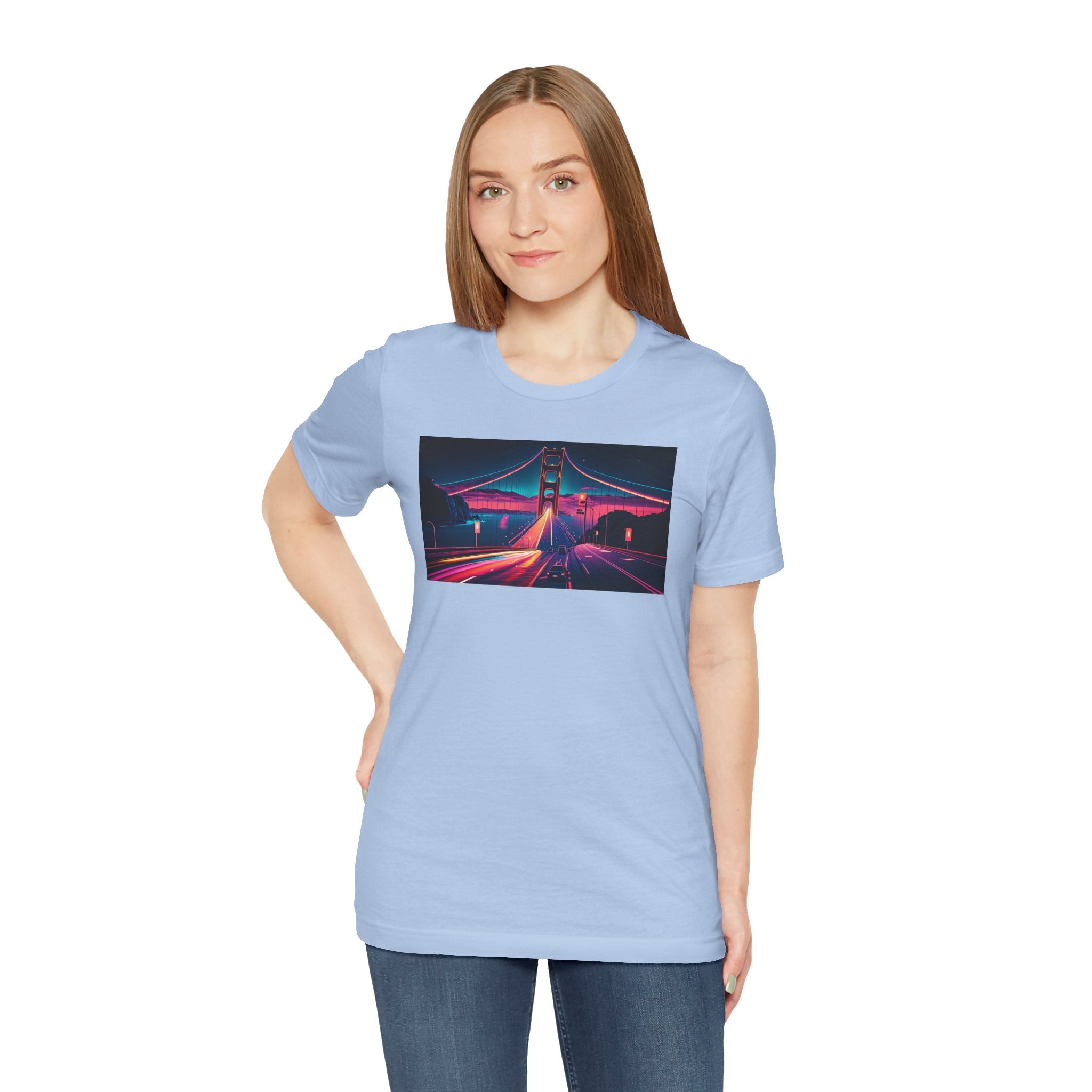 Unisex Jersey Short Sleeve Tee - Golden Gate Bridge, San Francisco, USA