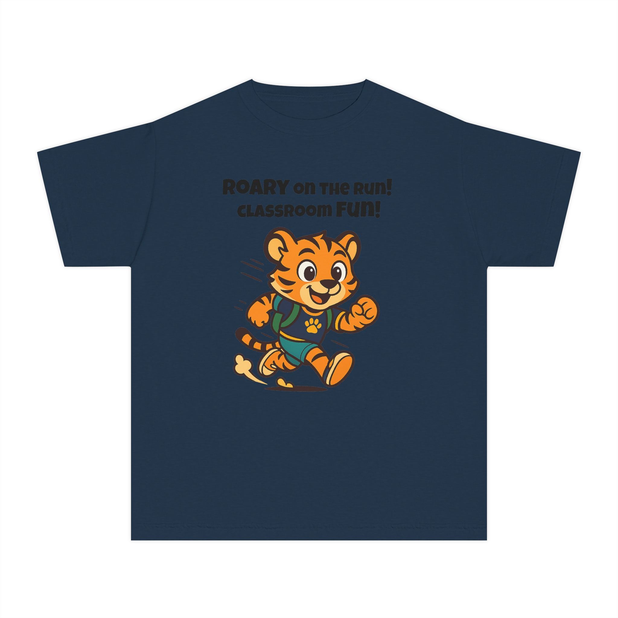 Youth Midweight Cotton Tee - Roary's Dash to School