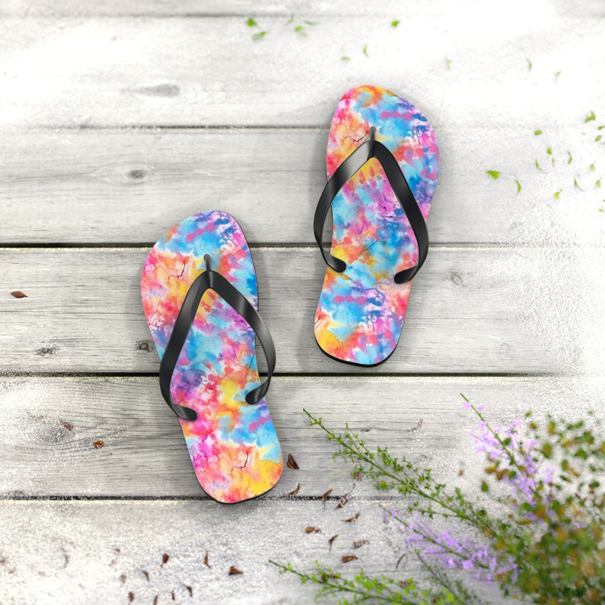 Flip Flops (AOP) - Tie Dye Designs 02