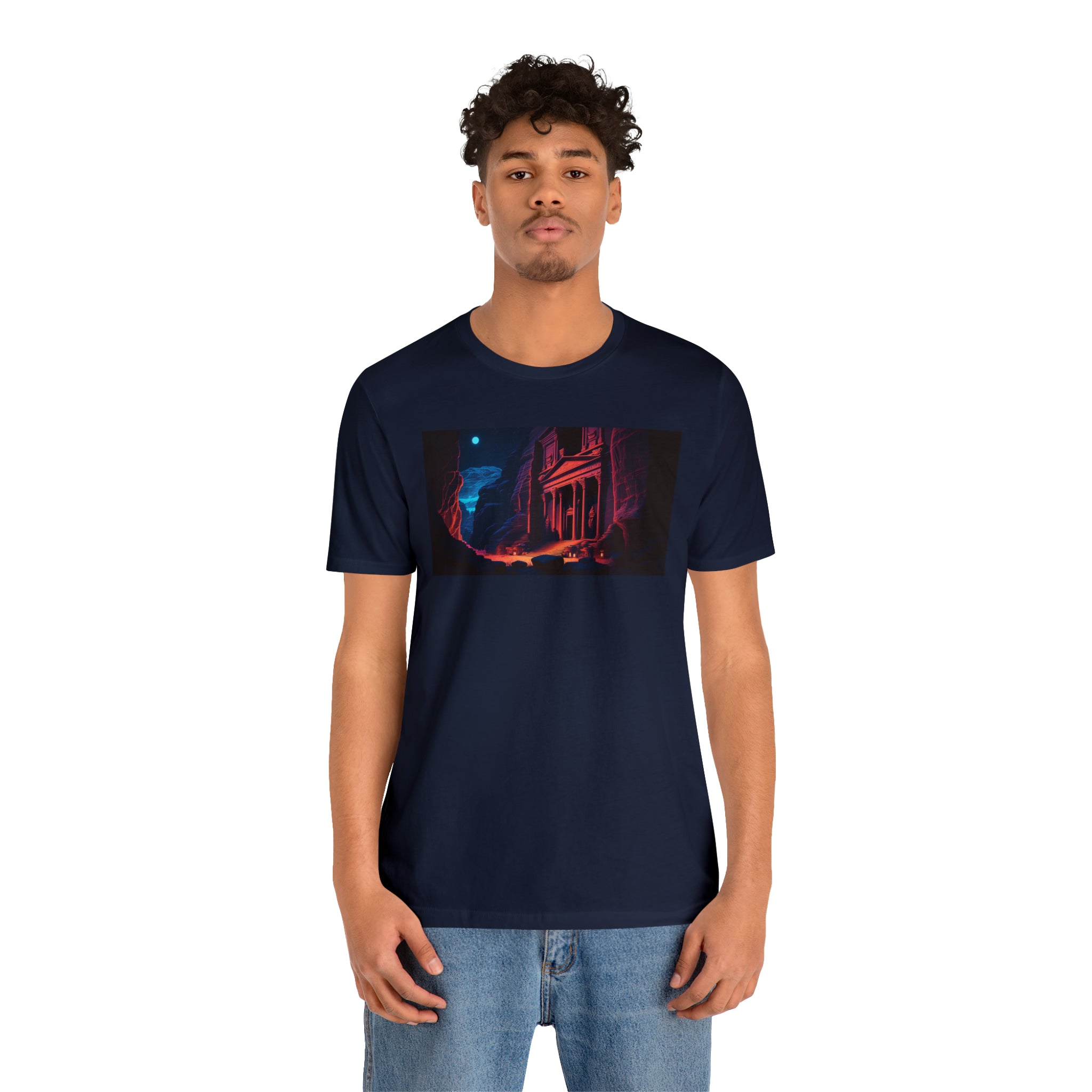 Unisex Jersey Short Sleeve Tee - Petra Caves, Jordan