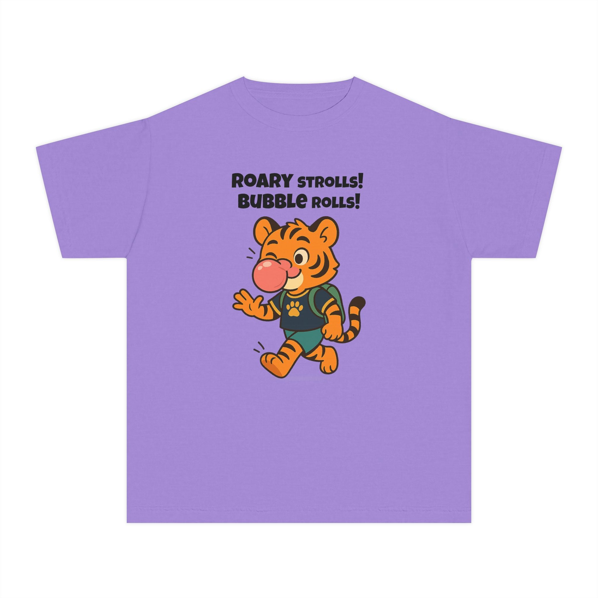 Youth Midweight Cotton Tee - Roary's Bubblegum Time