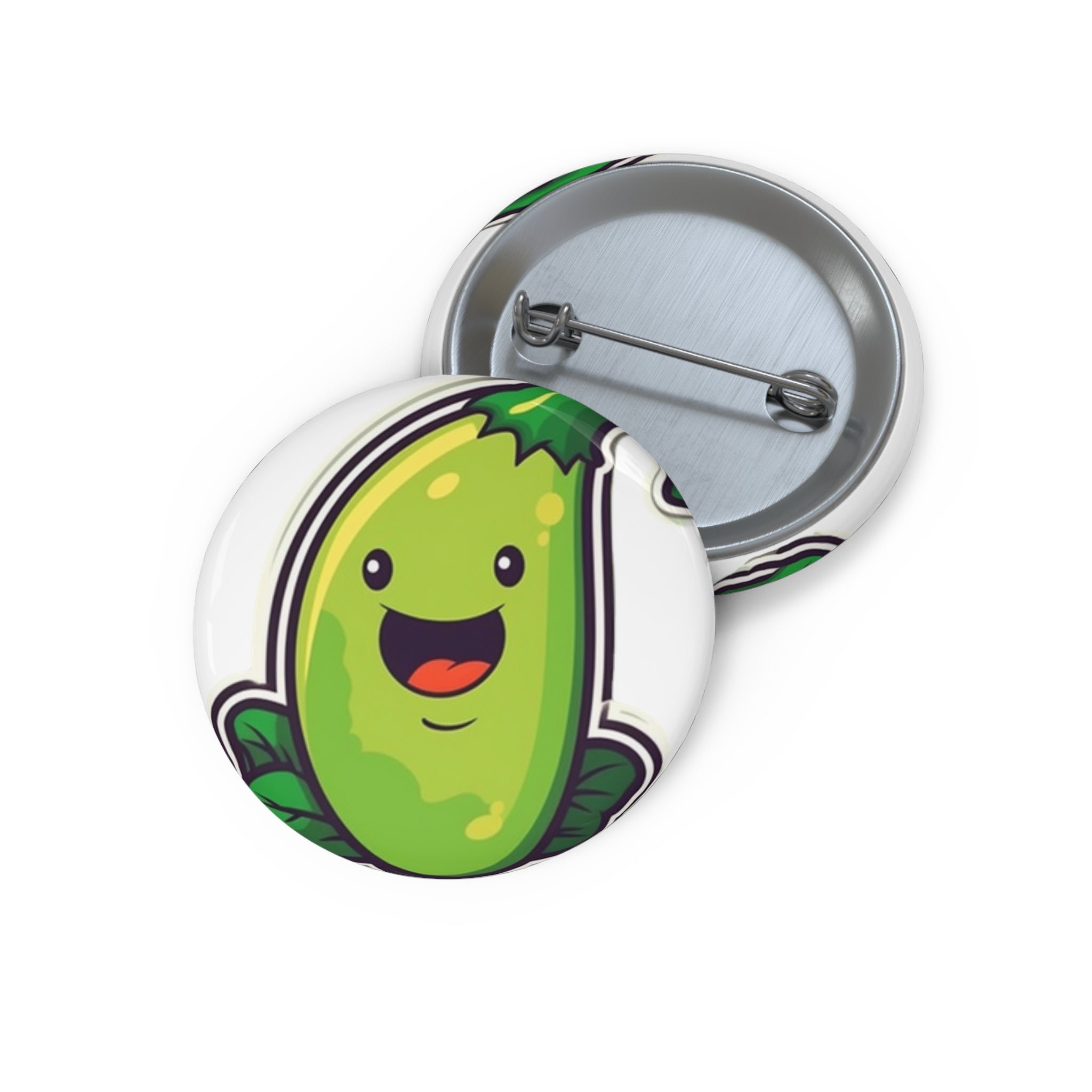 Custom Pin Buttons - Green Chili