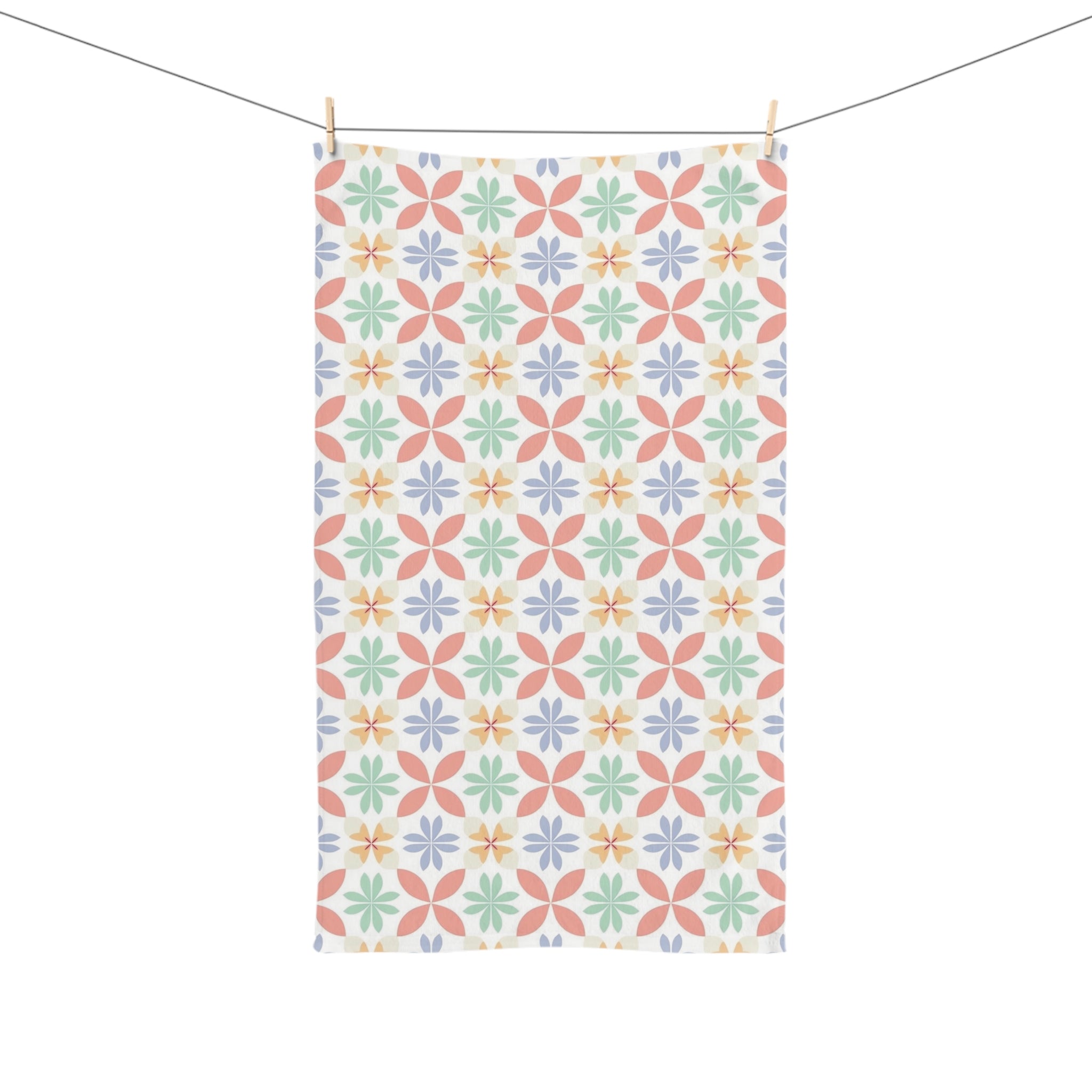 Hand Towel (AOP) - Seamless Minimalistic Pastel Designs 06