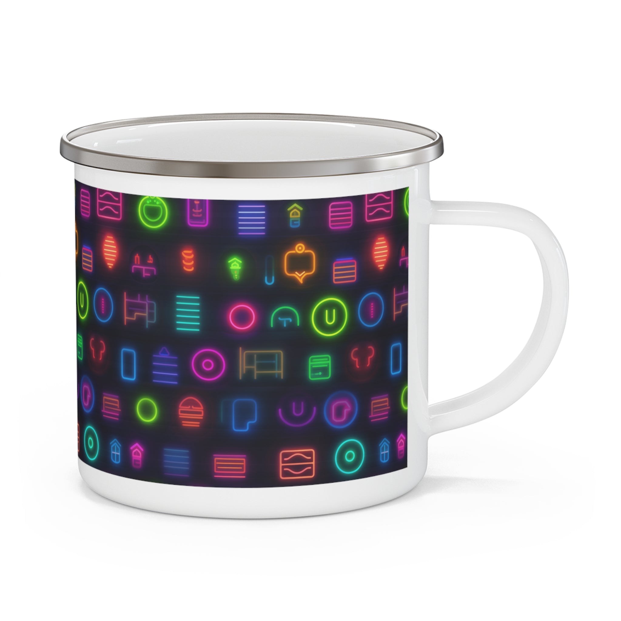 Enamel Camping Mug - Seamless Designs 11