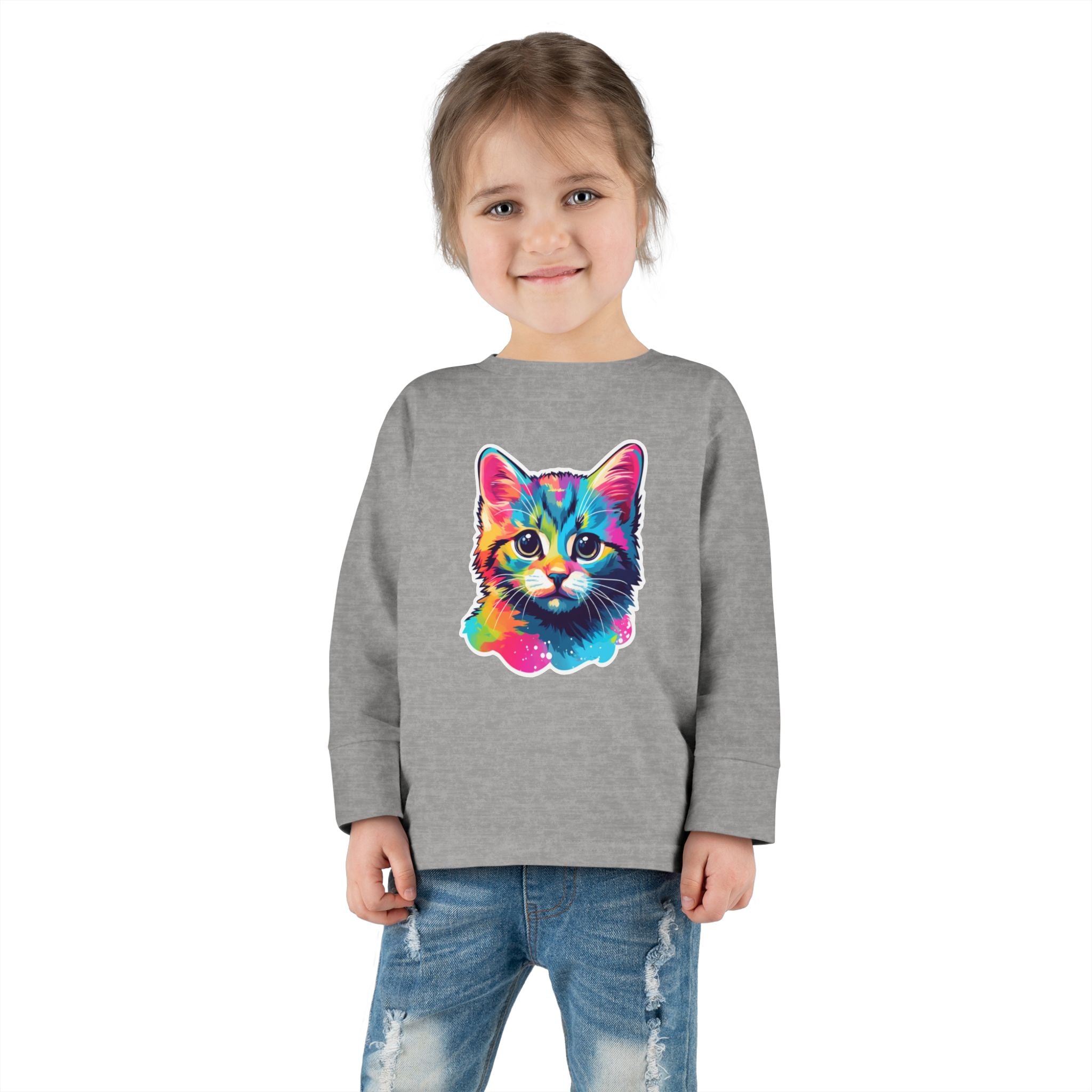 Toddler Long Sleeve Tee - Kittens 02