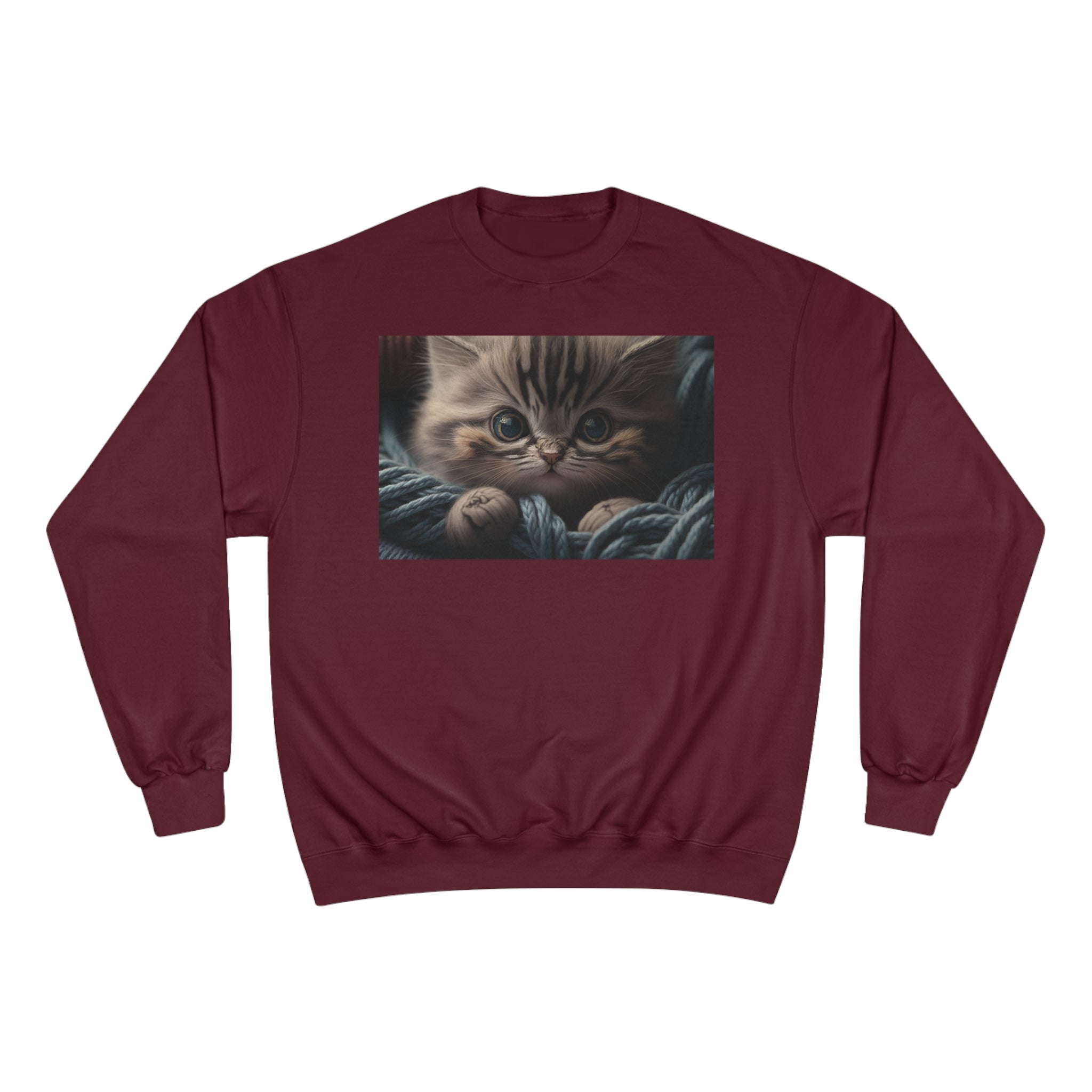 Champion Sweatshirt - Knit Animals, Kitten