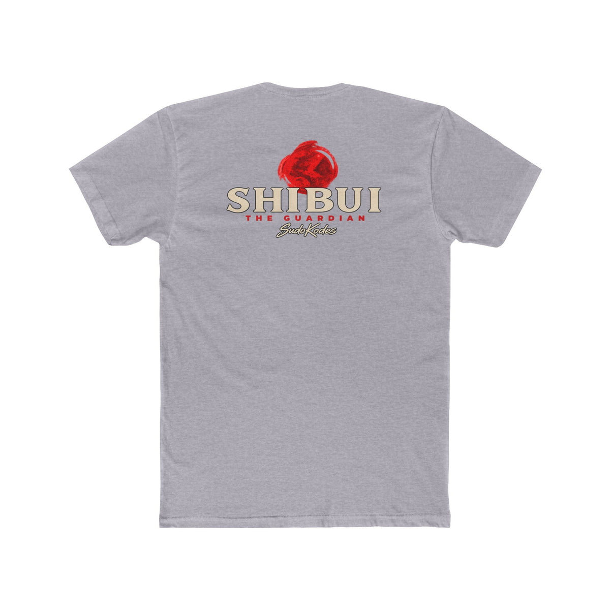 The Guardian, a Shibui design, on a men's cotton crew tee