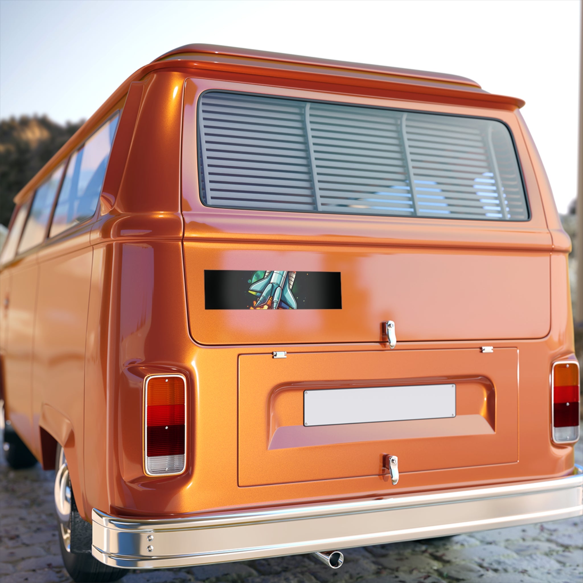 Bumper Stickers - Pop Art Designs, Spaceship 08