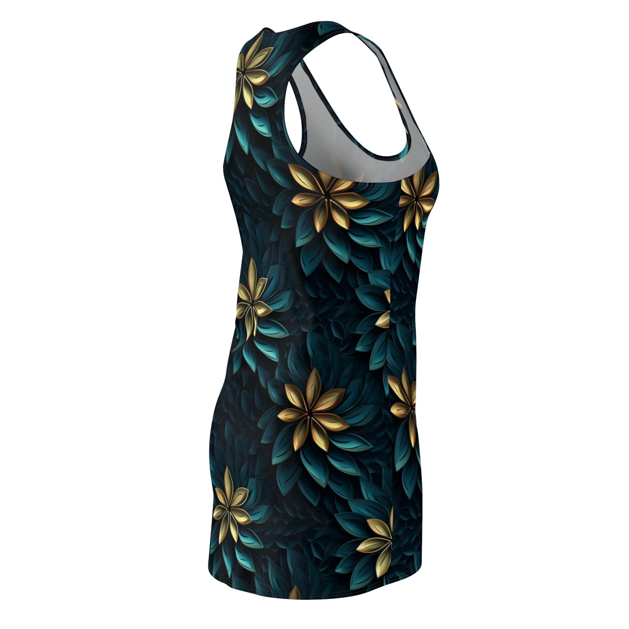 Women's Cut & Sew Racerback Dress (AOP) - Seamless Abstract Designs 01