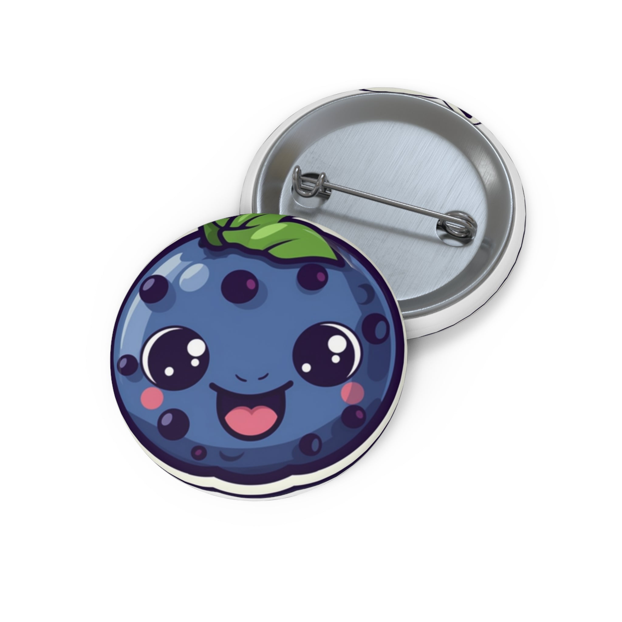 Custom Pin Buttons - Blueberry