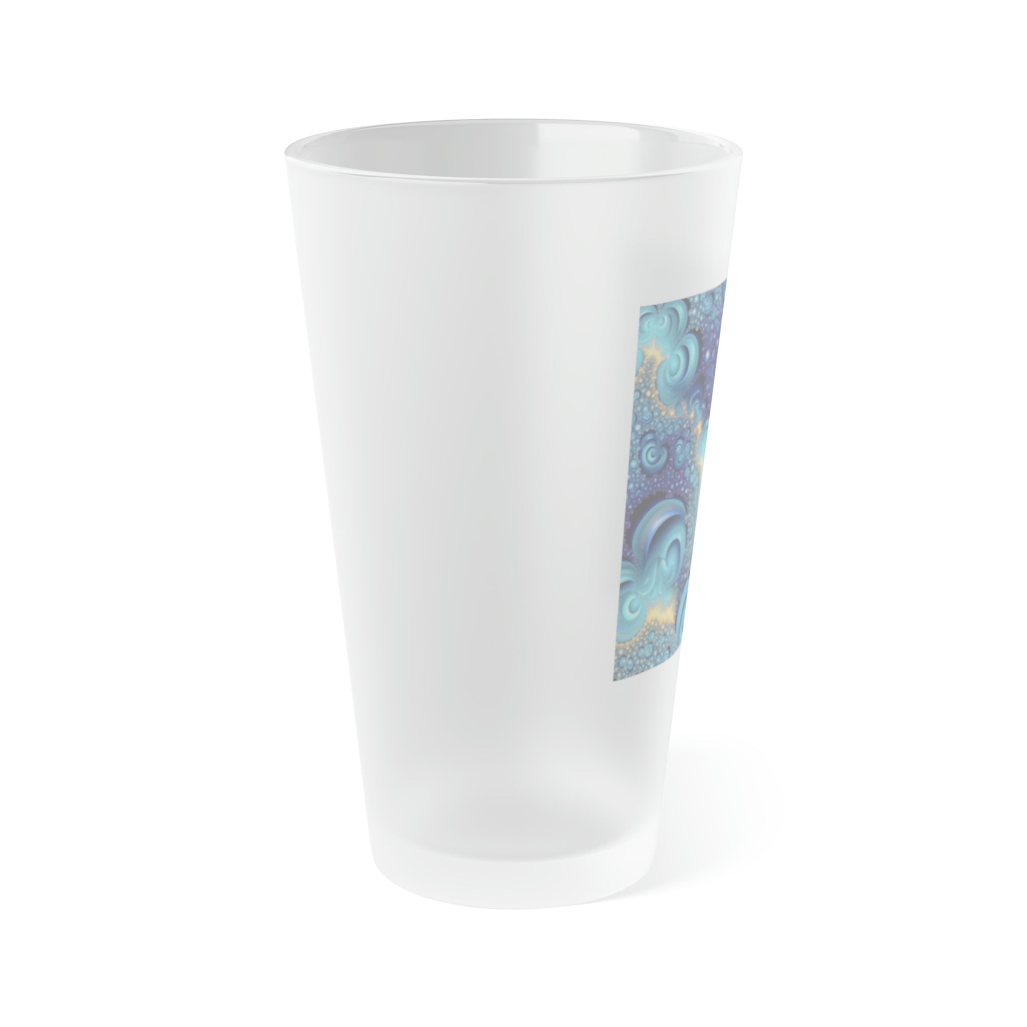 Frosted Pint Glass, 16oz - Vibrant Designs 07