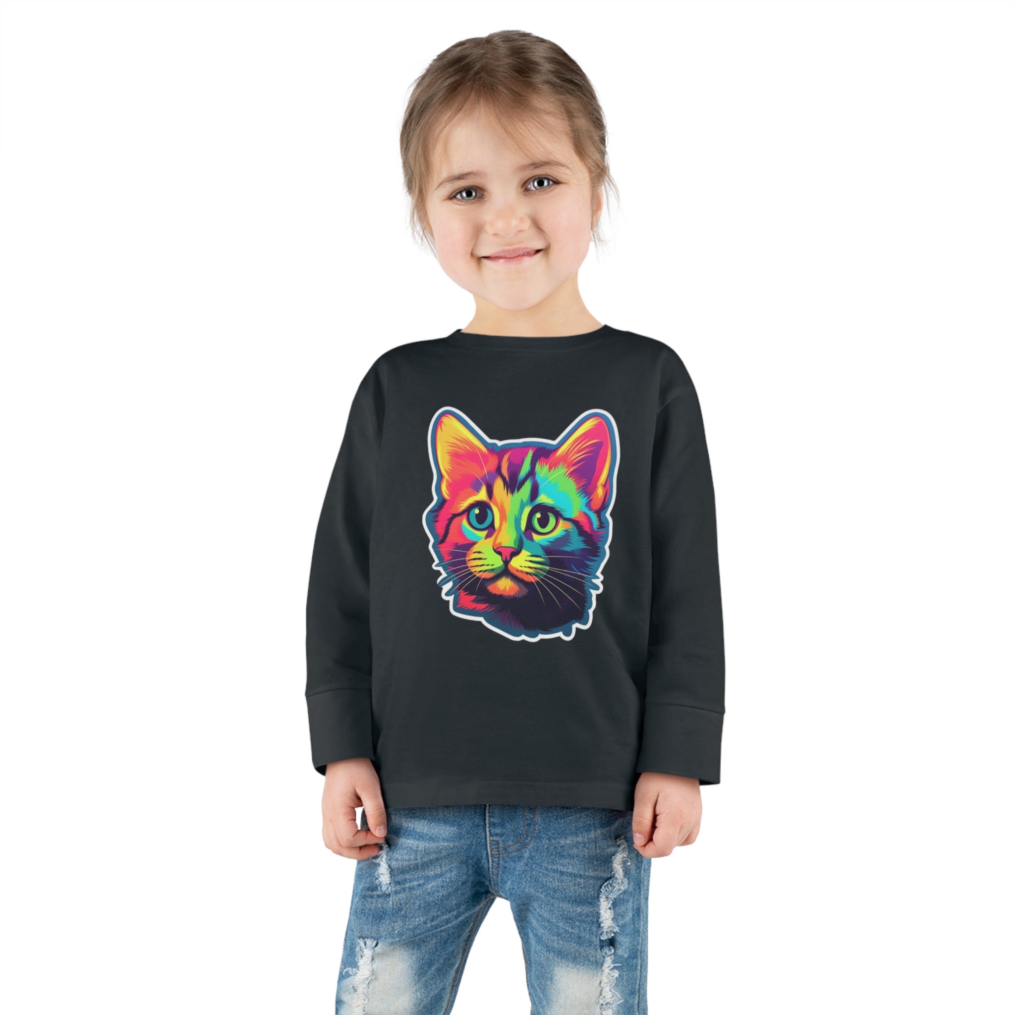 Toddler Long Sleeve Tee - Kittens 07