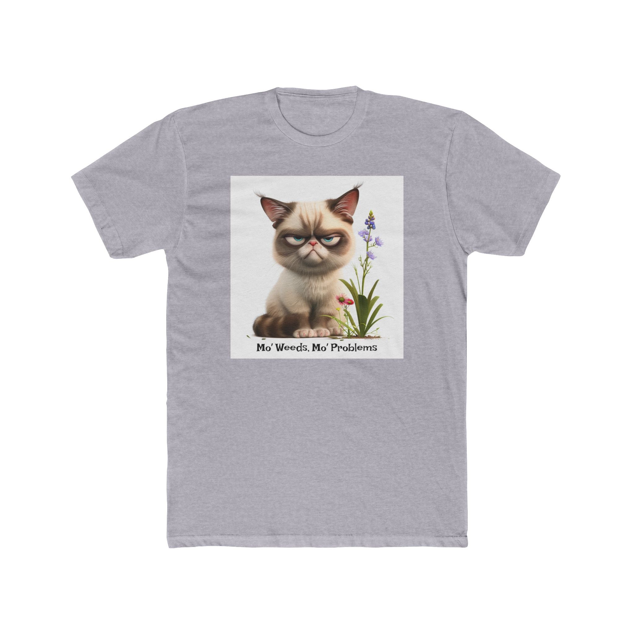 Men's Cotton Crew Tee - Grumpy Cats Collection - 01