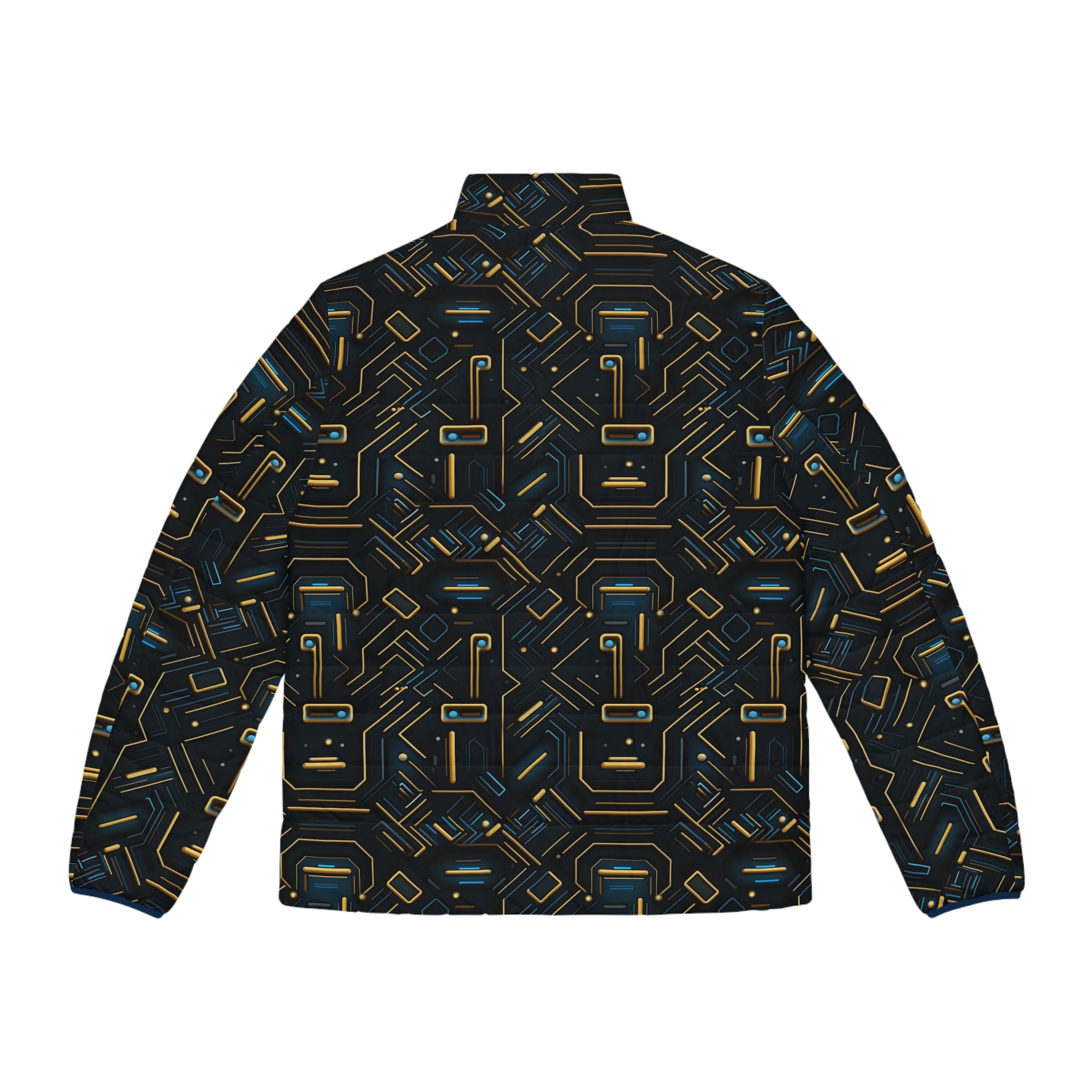 Men's Puffer Jacket (AOP) - Abstract Designs 08