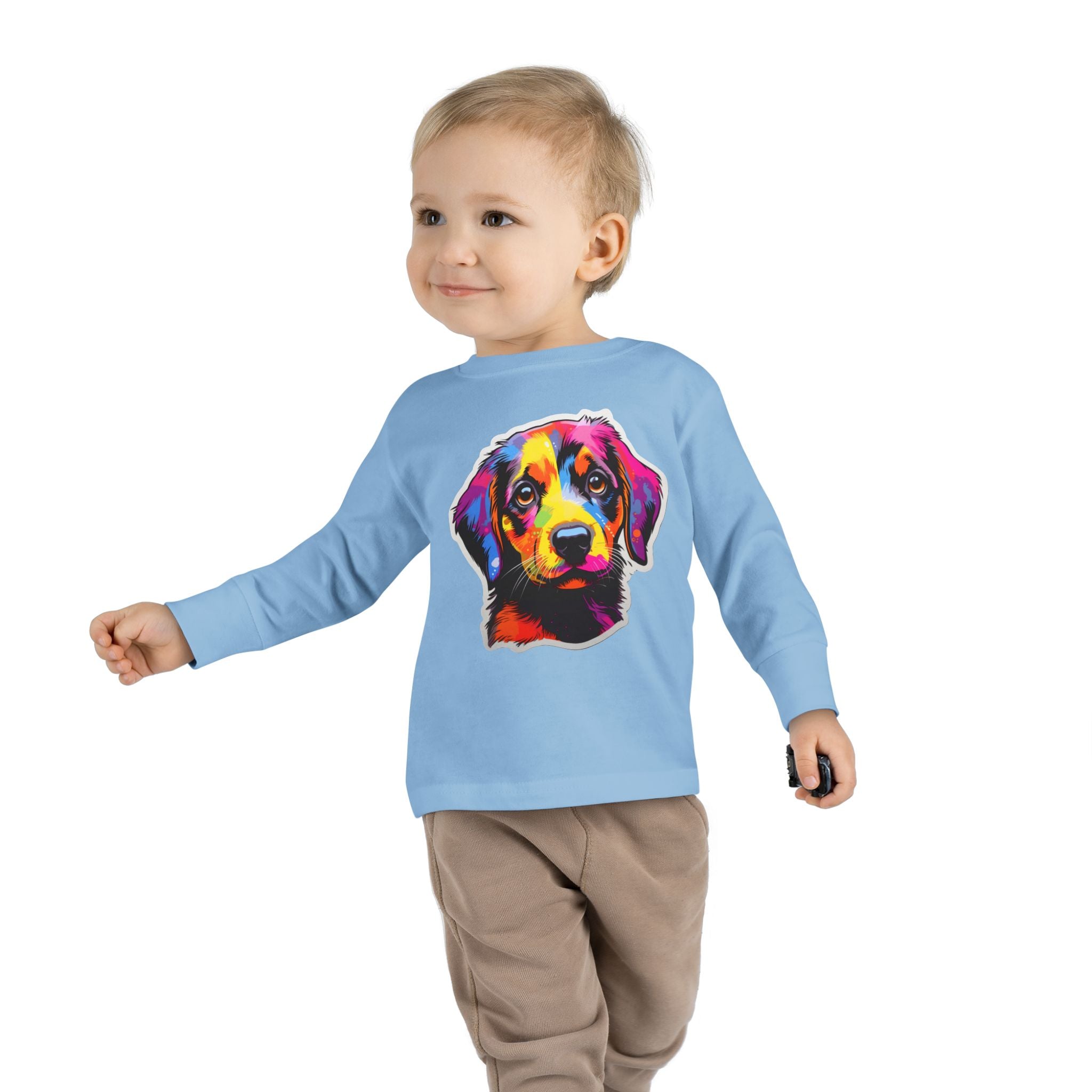Toddler Long Sleeve Tee - Puppies 10