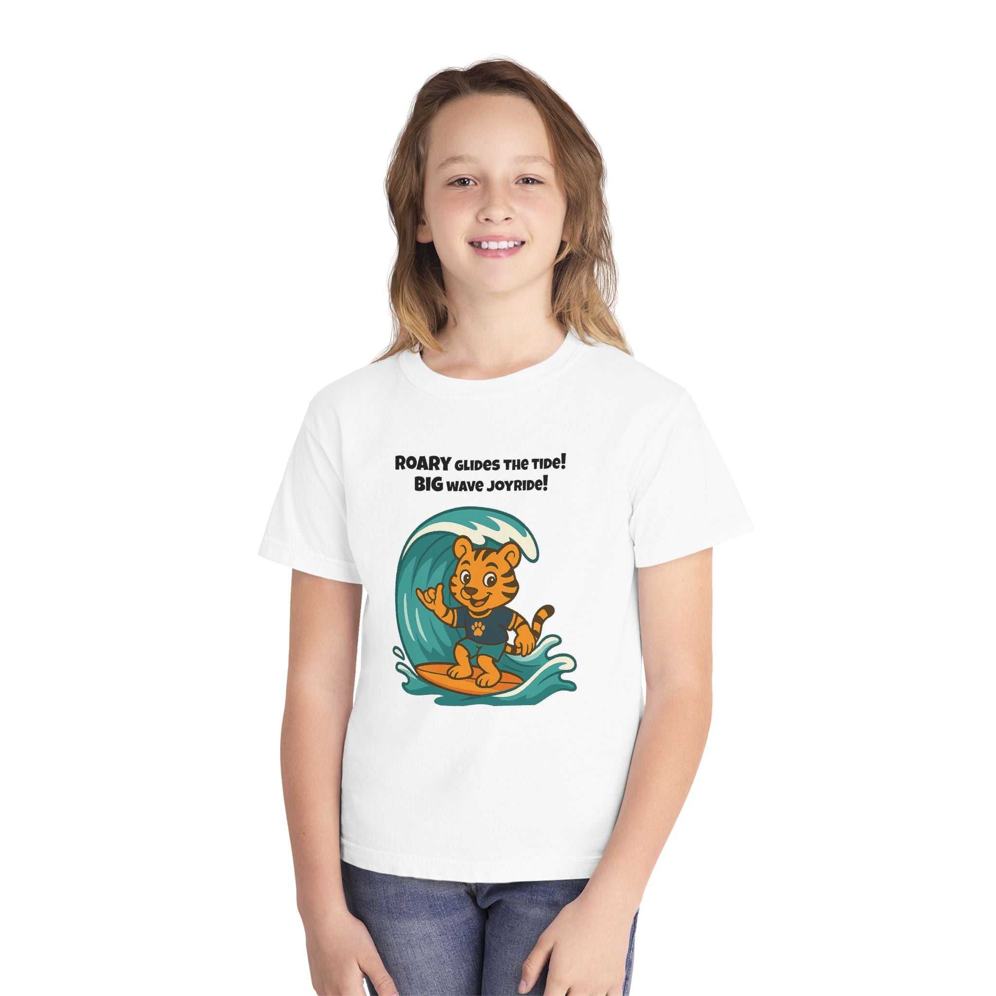 Youth Midweight Cotton Tee - Roary's Surf time