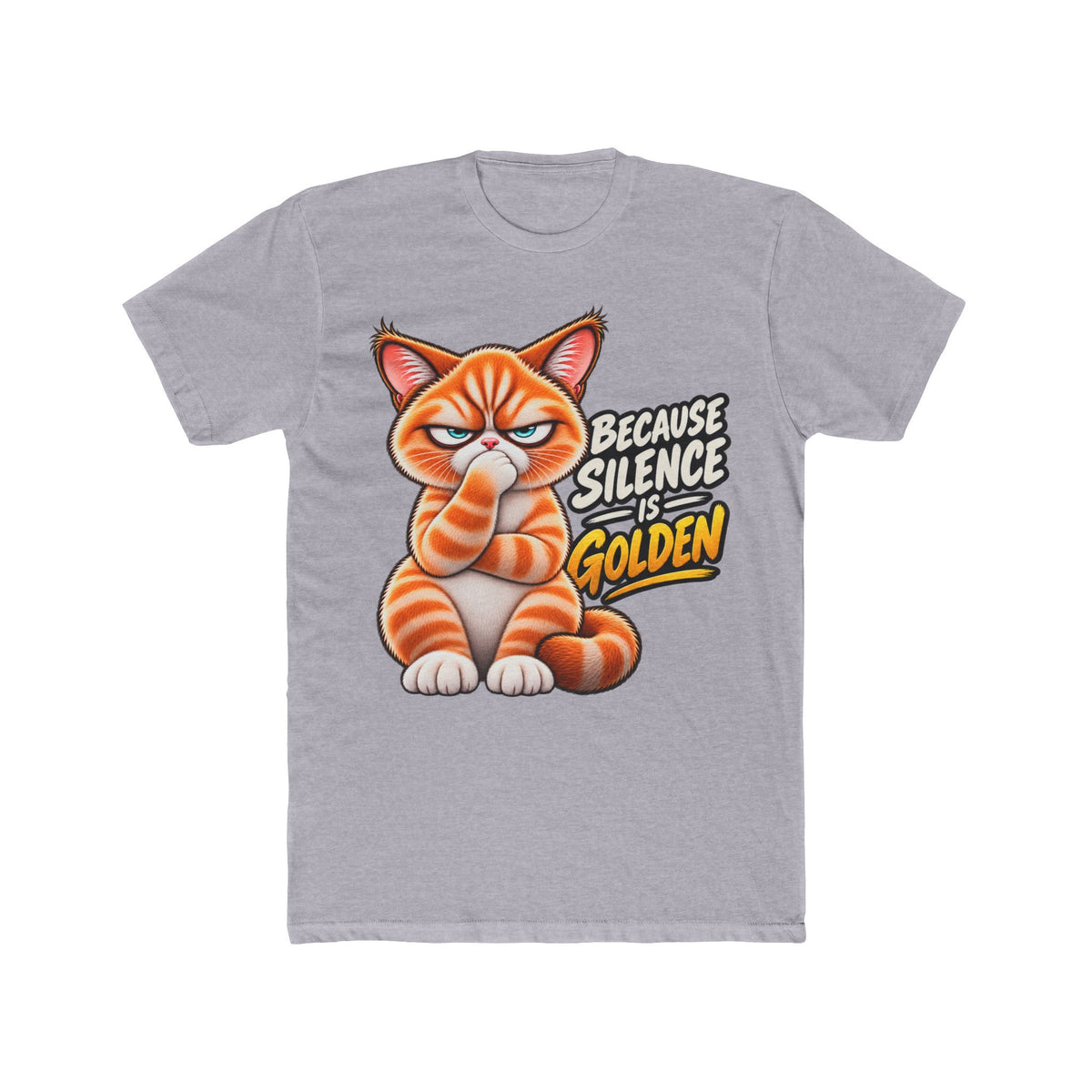 Silence is Golden - Mildly Feral - Men's Cotton Crew Tee