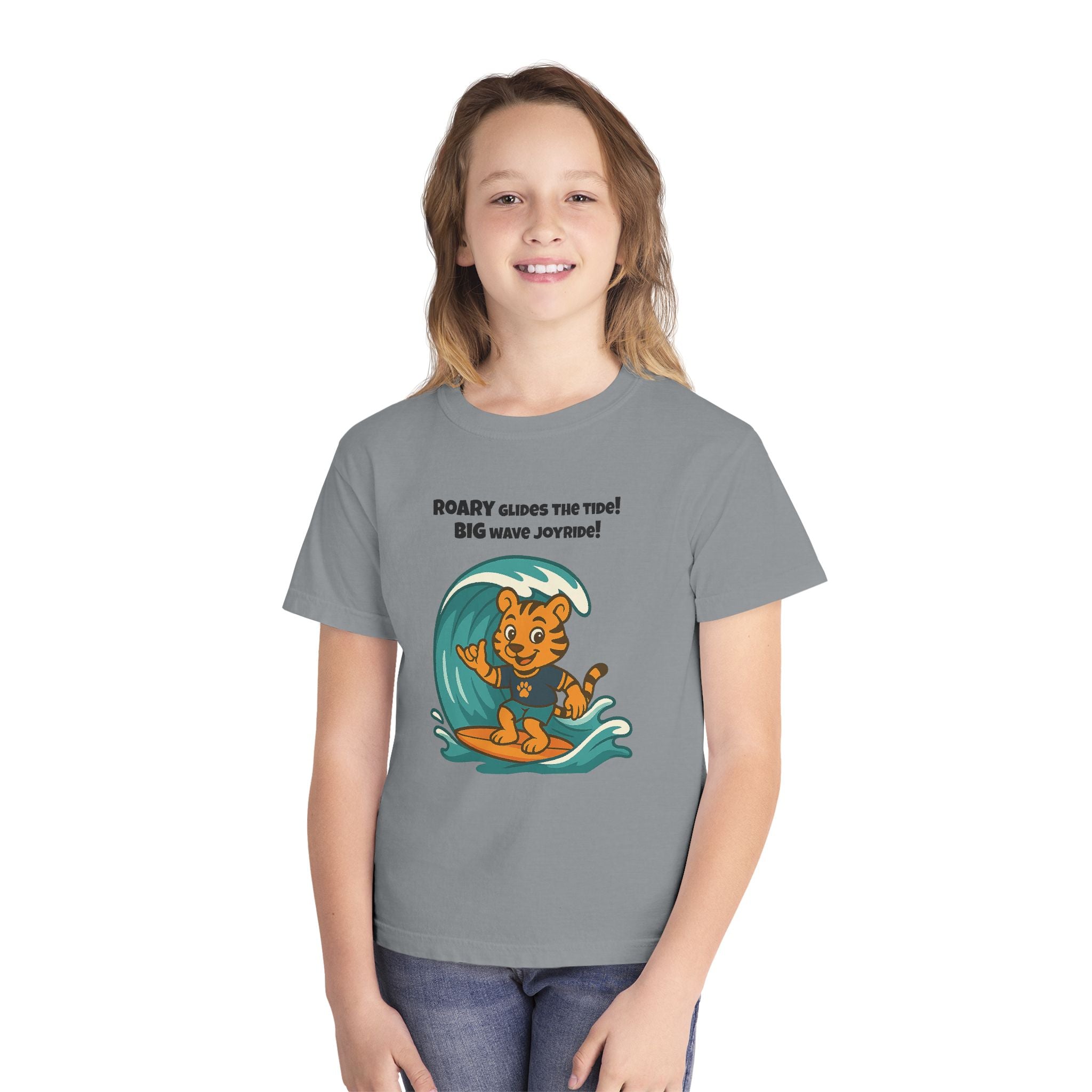 Youth Midweight Cotton Tee - Roary's Surf time