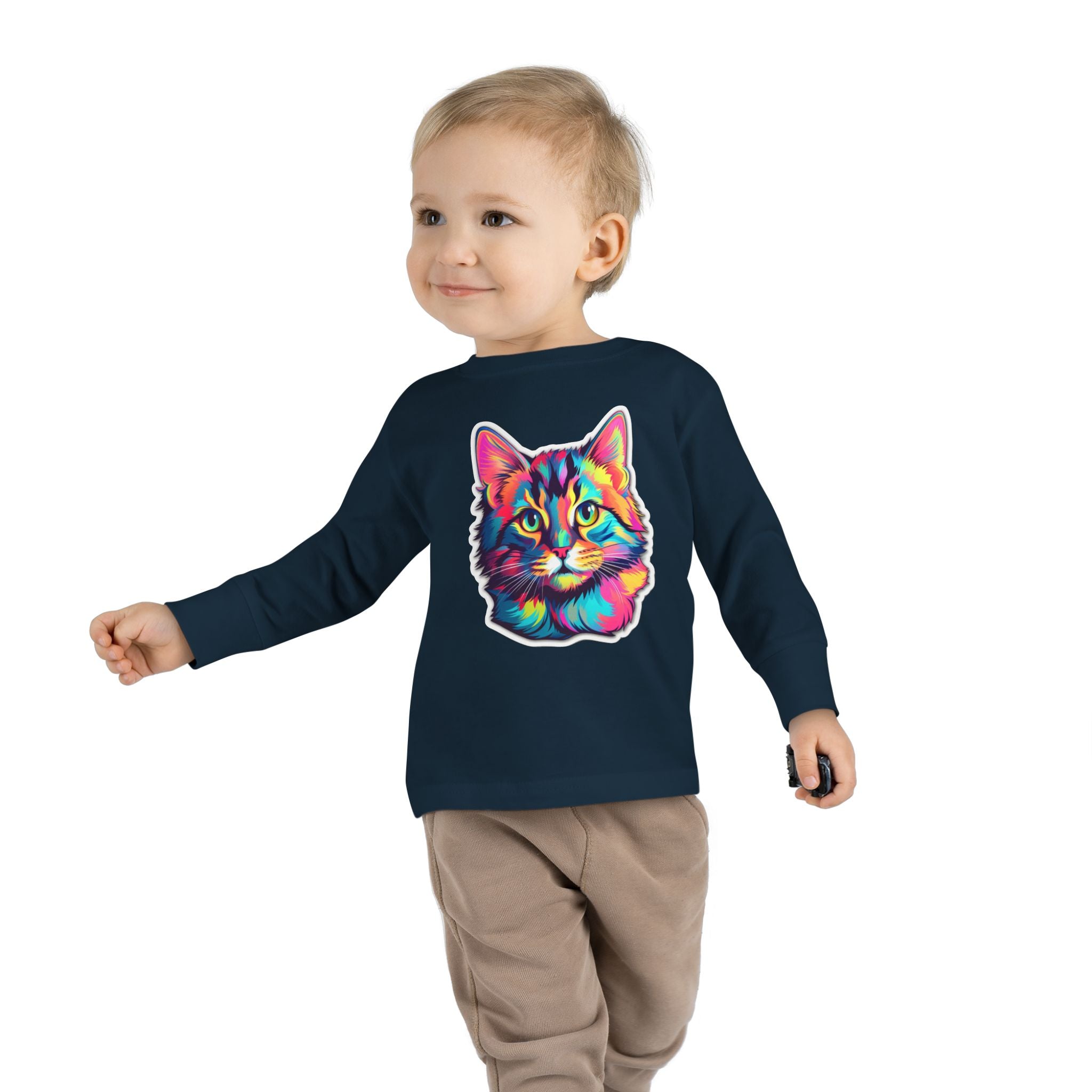 Toddler Long Sleeve Tee - Kittens 08
