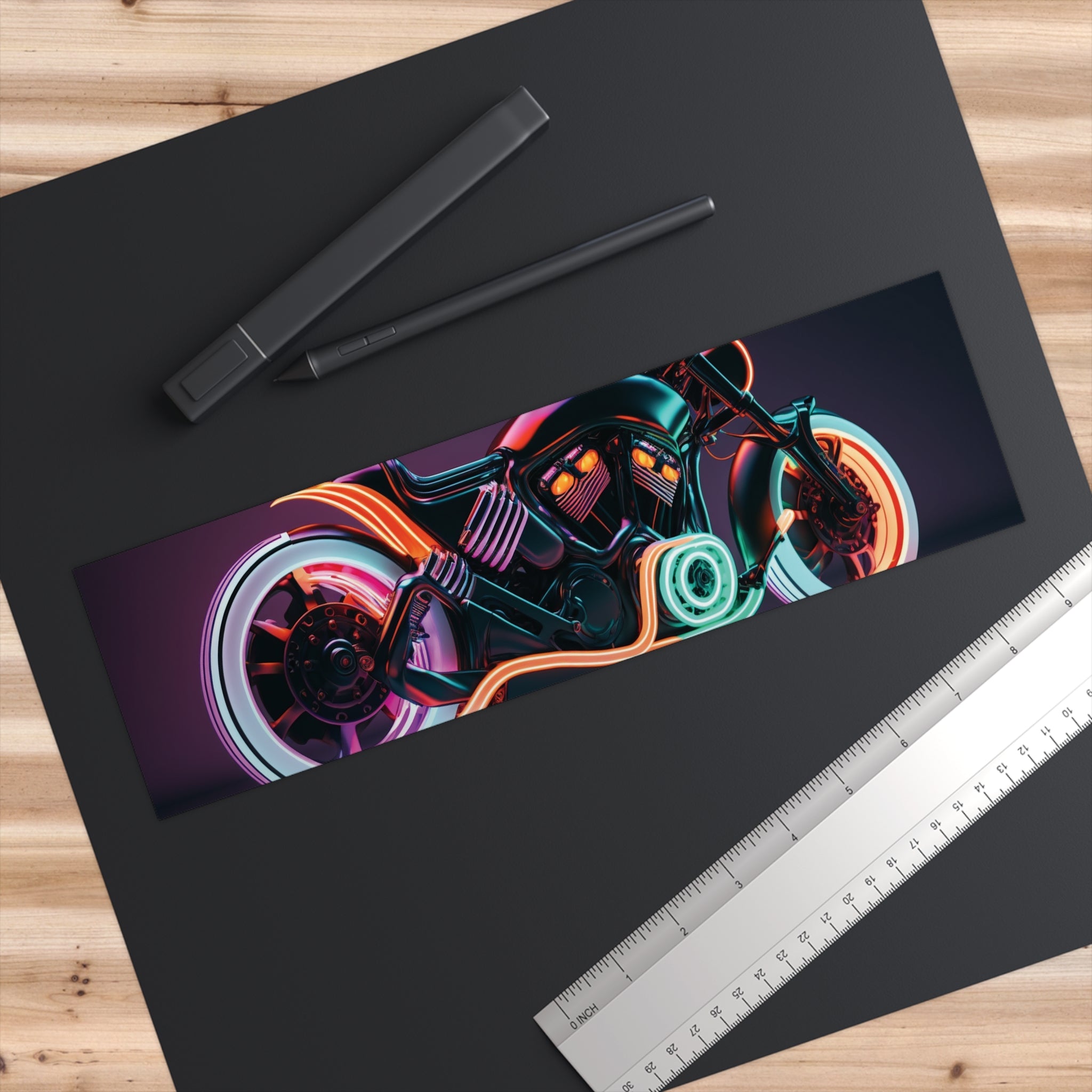 Bumper Stickers - Neon Motorcycle Design 05