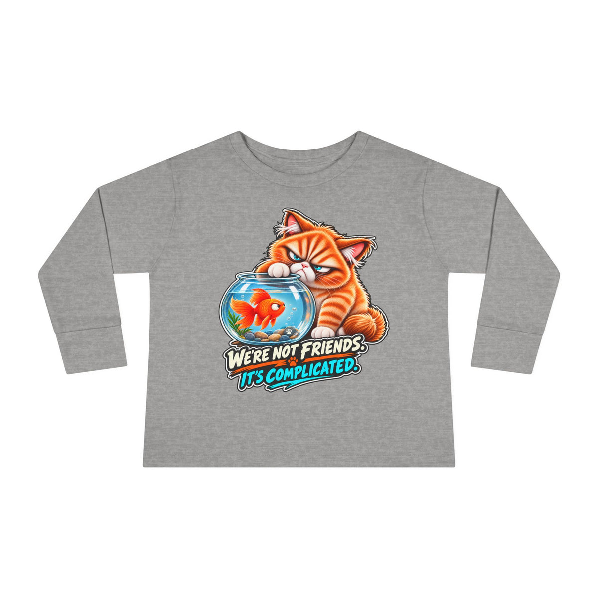 Fish Friend - Mildly Feral - Toddler Long Sleeve Tee