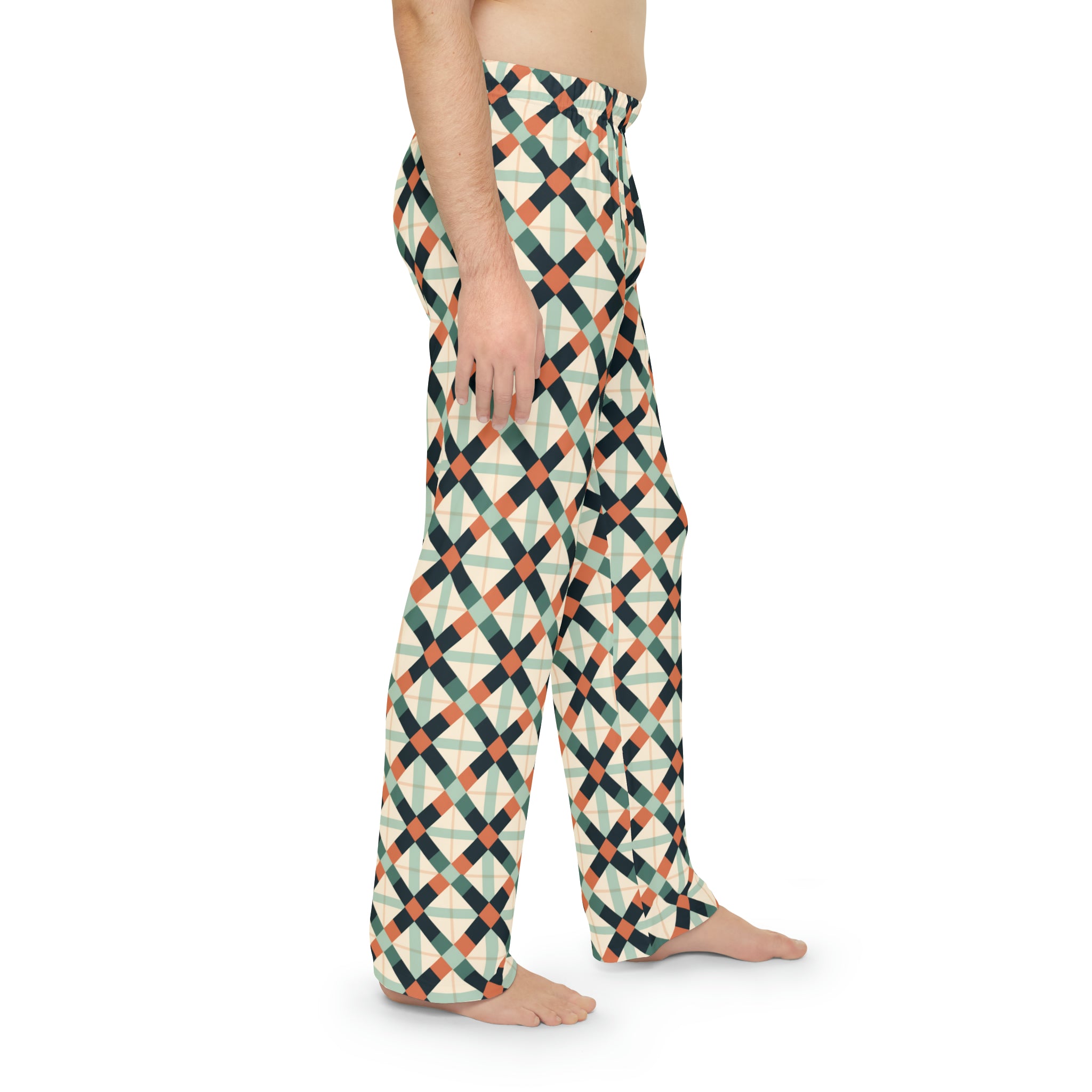 Men's Pajama Pants (AOP) - Seamless Checkered Designs 07